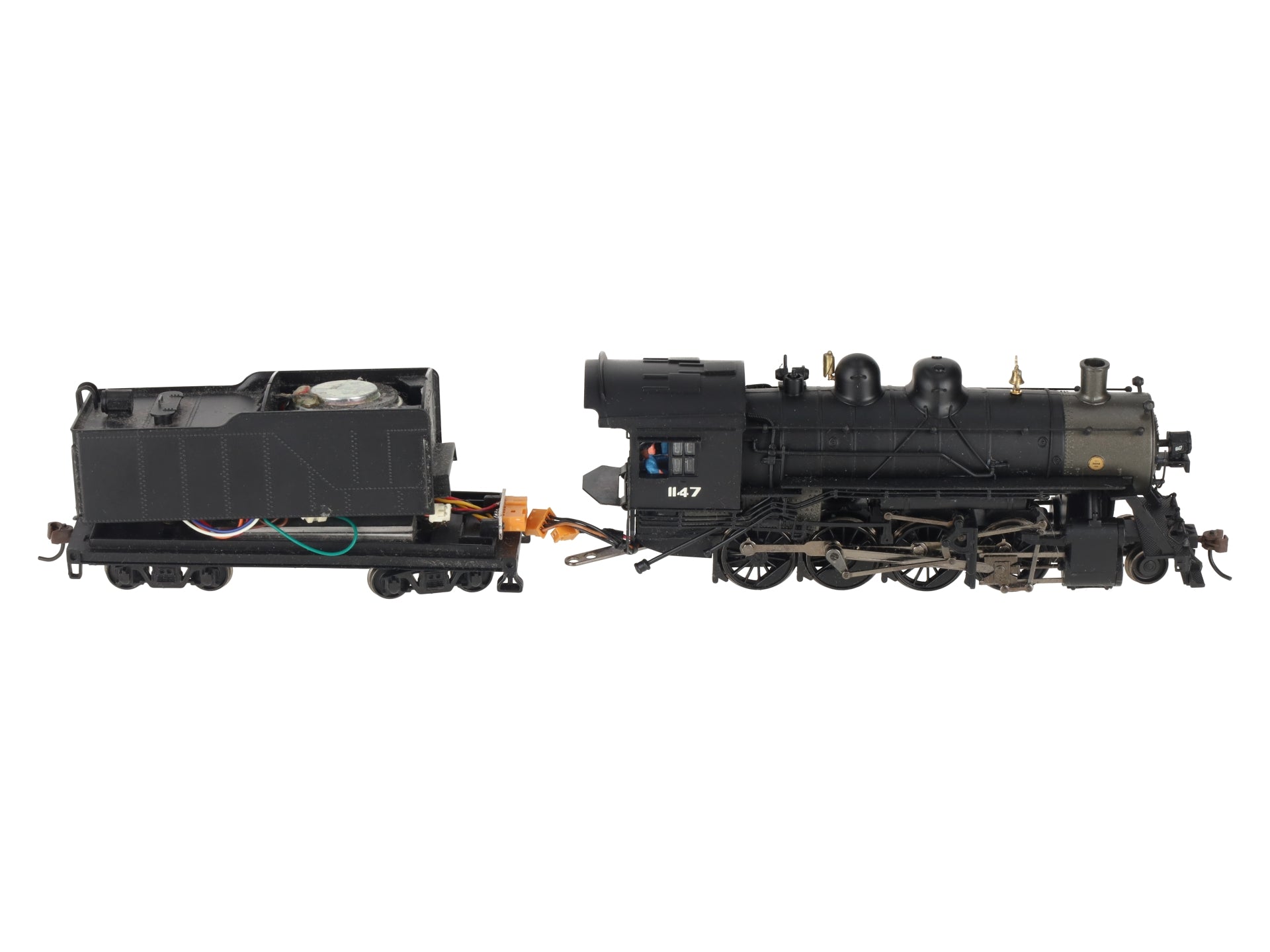 Bachmann 82307 HO Black Undecorated Baldwin 4-6-0 Steam Locomotive & Tender/Box