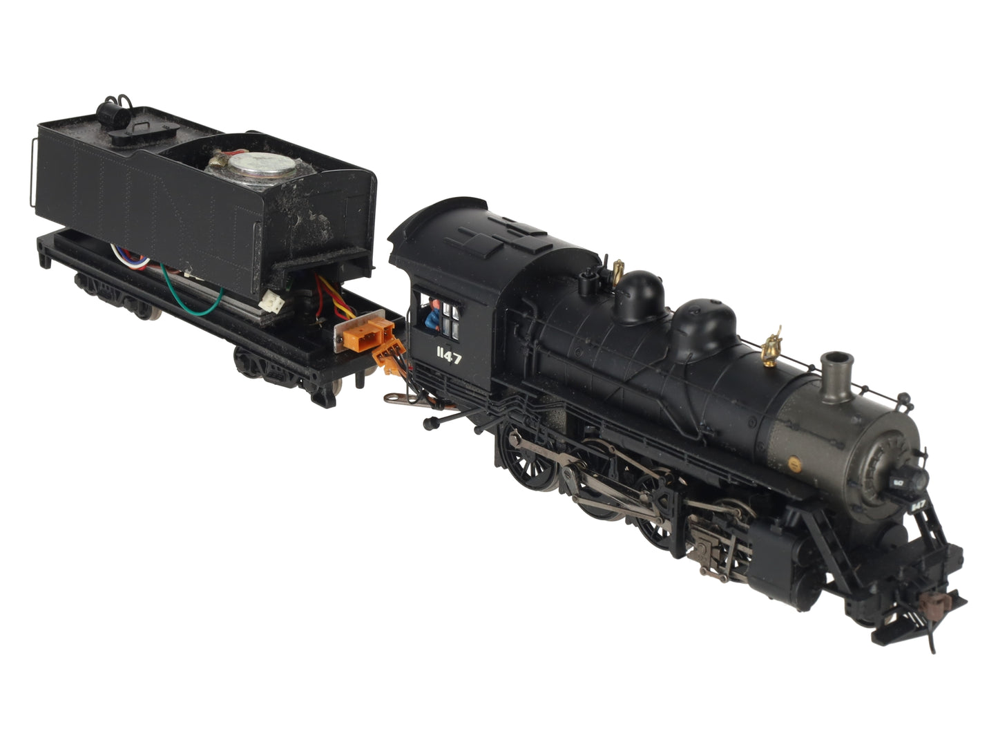 Bachmann 82307 HO Black Undecorated Baldwin 4-6-0 Steam Locomotive & Tender/Box