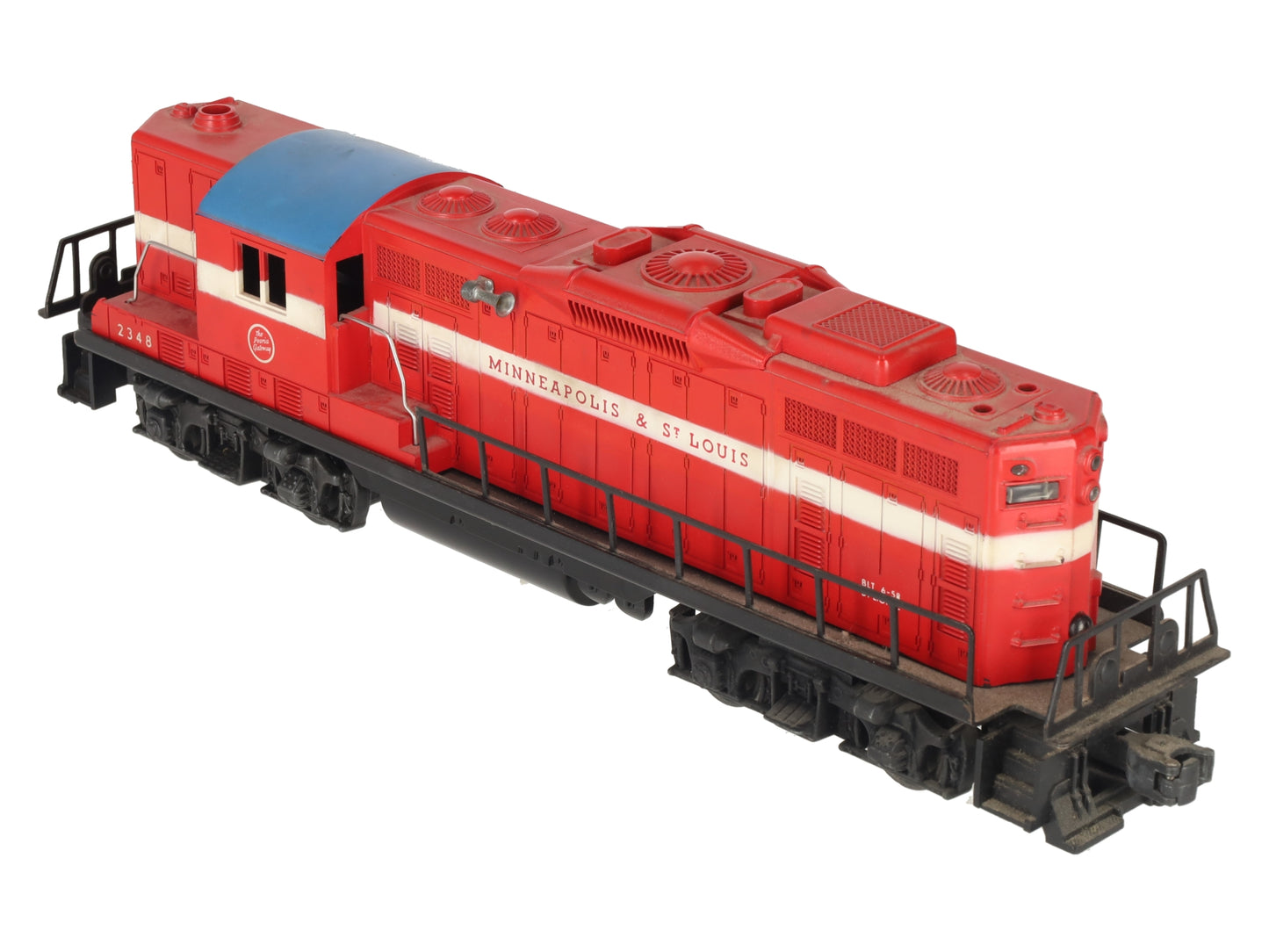 Lionel 2348 Vintage O Minneapolis & St. Louis GP-9 Diesel Locomotive VG