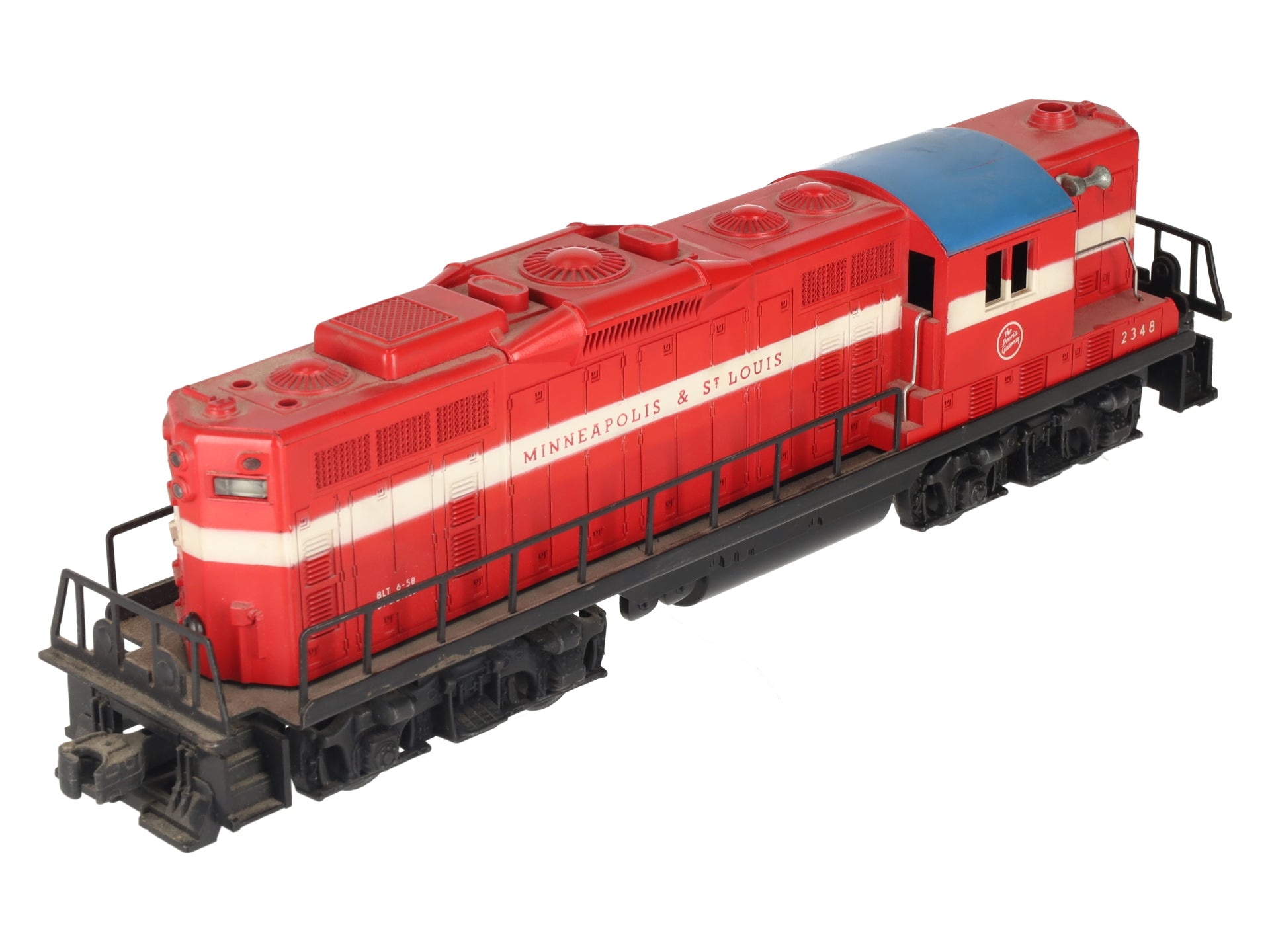 Lionel 2348 Vintage O Minneapolis & St. Louis GP-9 Diesel Locomotive VG