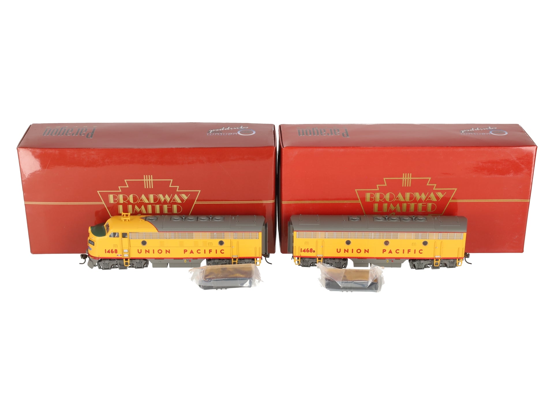 Broadway Limited 427 HO Scale Union Pacific F7 AB Diesel Set EX/Box