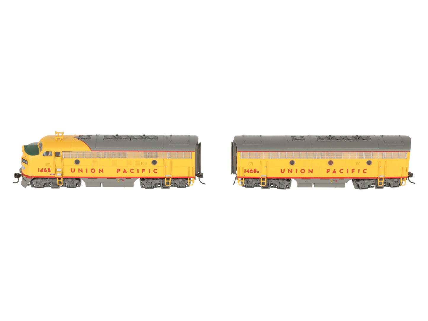 Broadway Limited 427 HO Scale Union Pacific F7 AB Diesel Set EX/Box