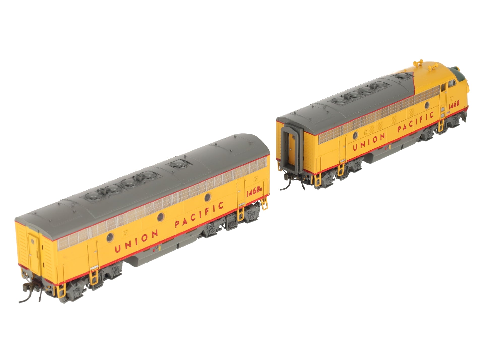Broadway Limited 427 HO Scale Union Pacific F7 AB Diesel Set EX/Box