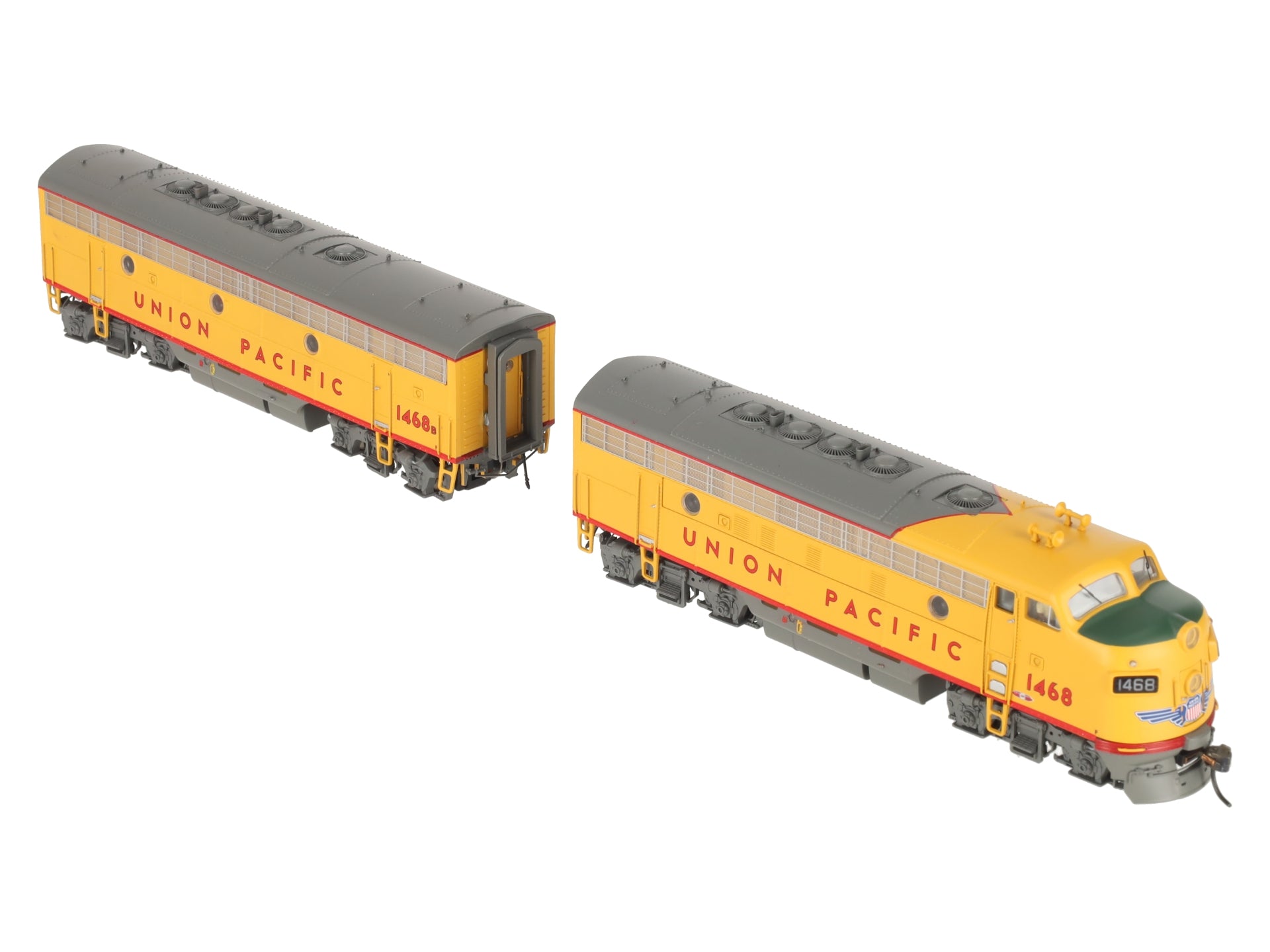 Broadway Limited 427 HO Scale Union Pacific F7 AB Diesel Set EX/Box