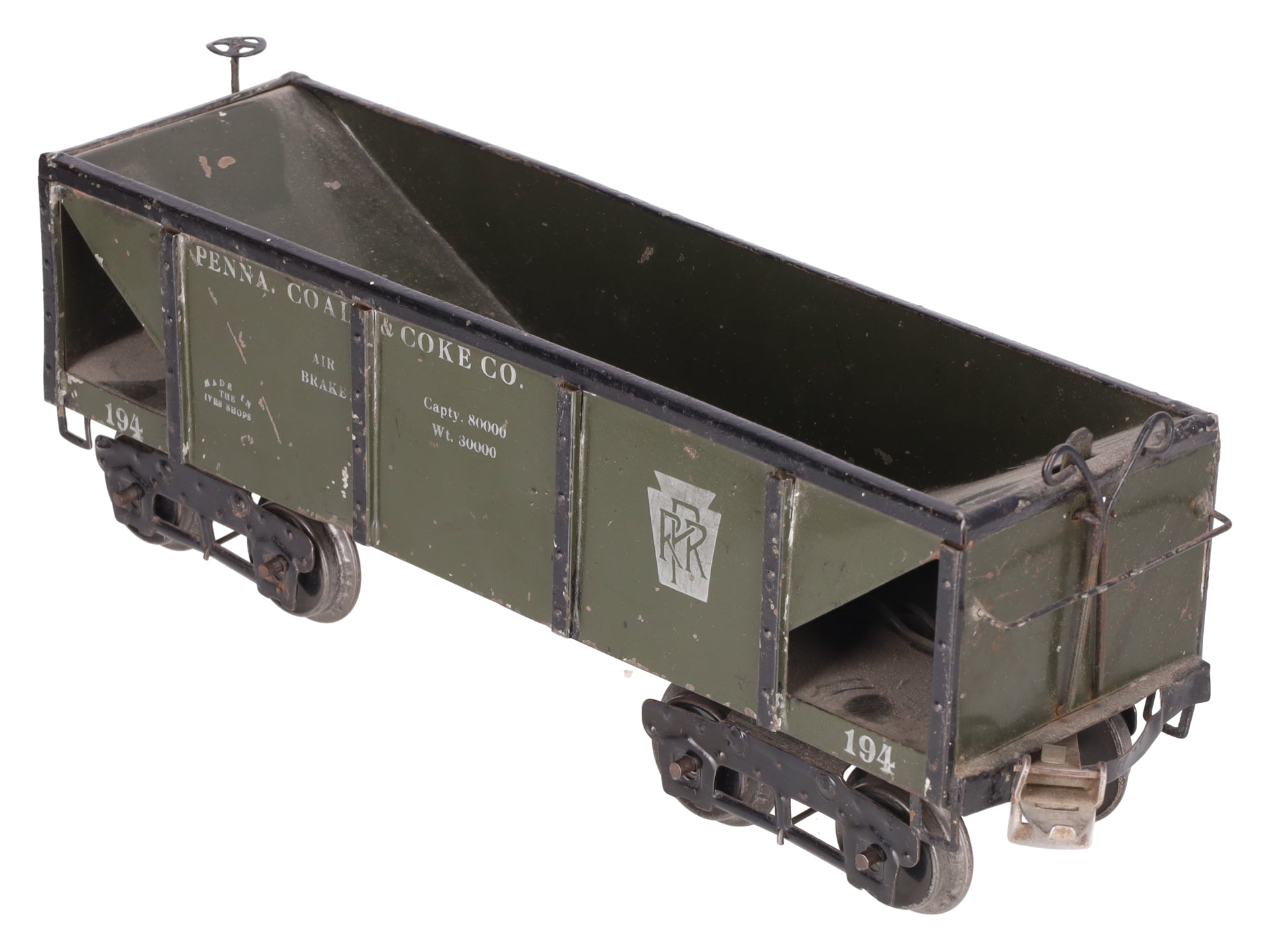 Ives 194 Vintage Standard Gauge Pennsylvania Railroad Coal and Coke Co. Hopper VG