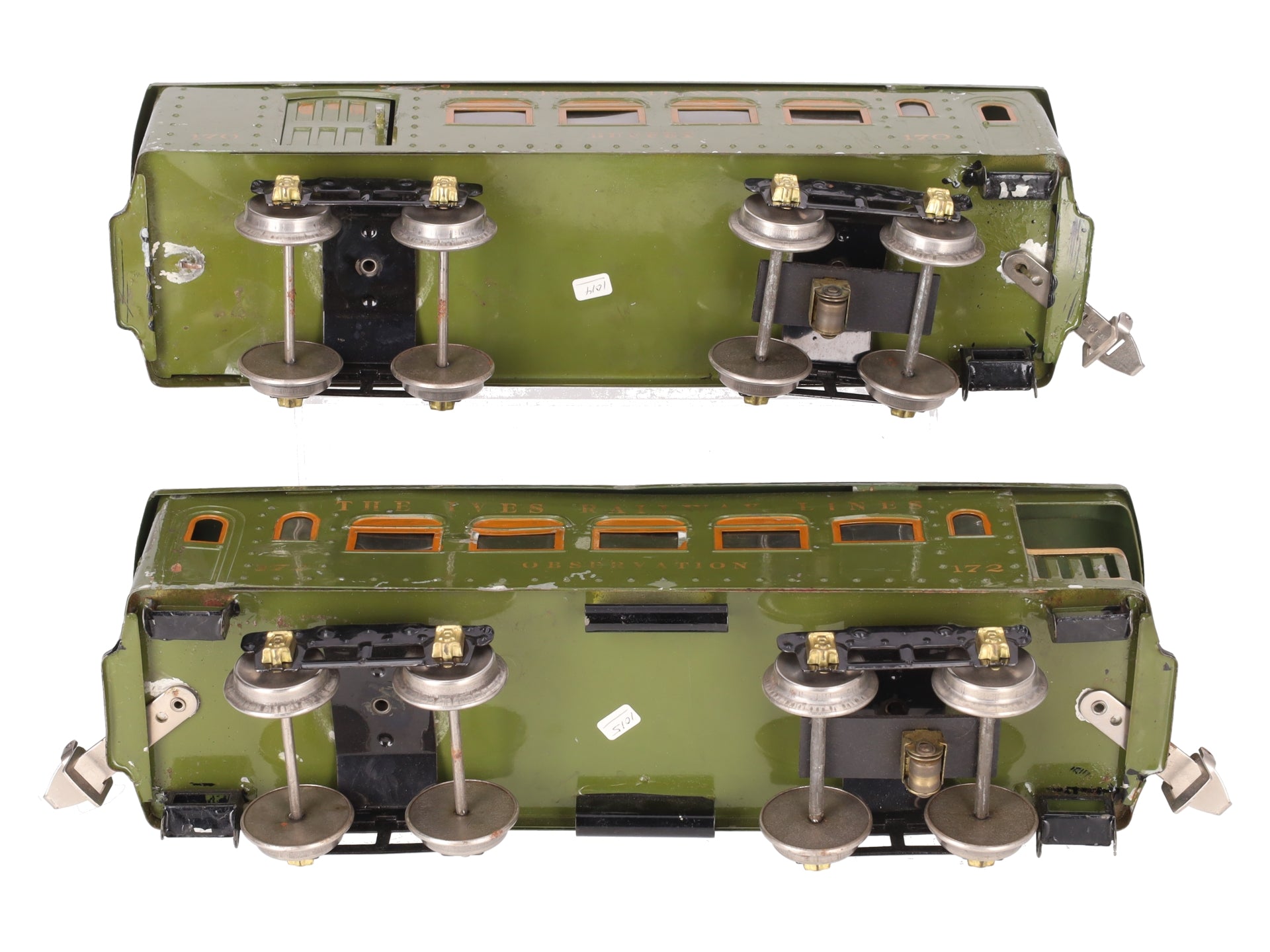 Ives 170/172 Vintage Standard Gauge The Ives Railway Lines Passenger Cars [2] VG