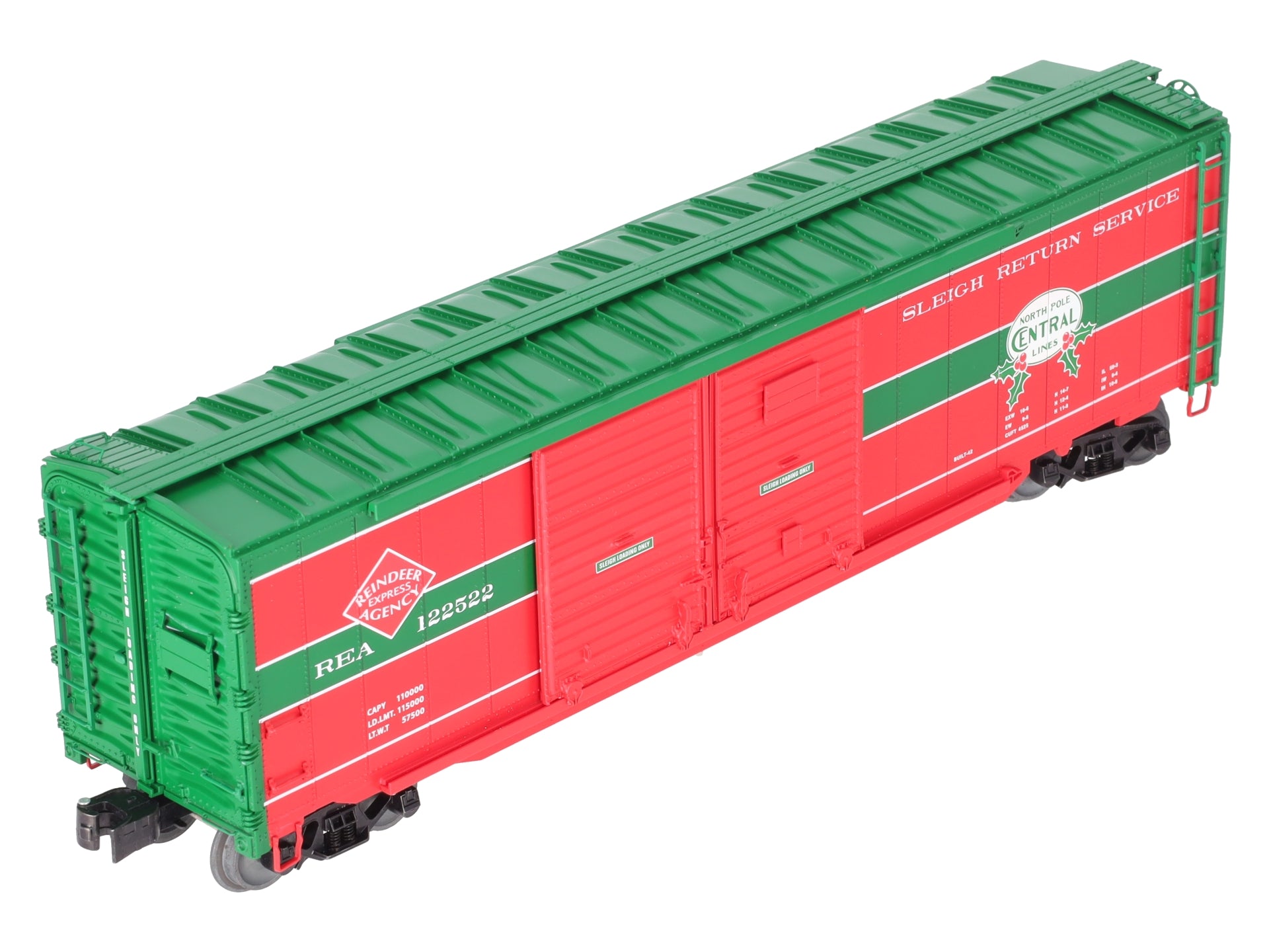 Lionel 2226990 O North Pole Central End Door Boxcar LN/Box