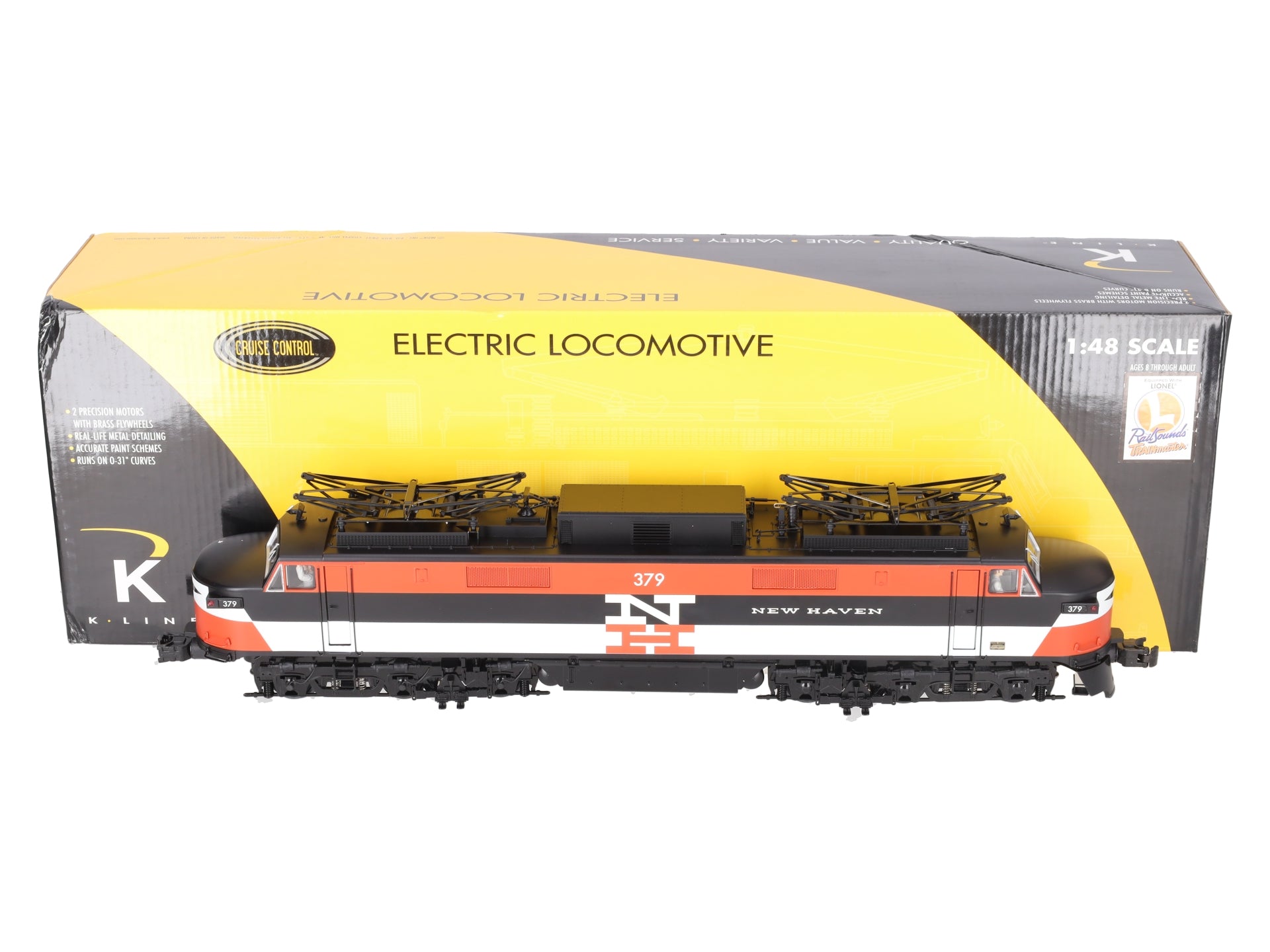K-Line K2749-0379CC O Gauge New Haven EP-5 Electric Locomotive #379 LN/Box