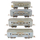 Ives 141/142 Vintage O Gray Pullman & Observation Passenger Cars [4] VG