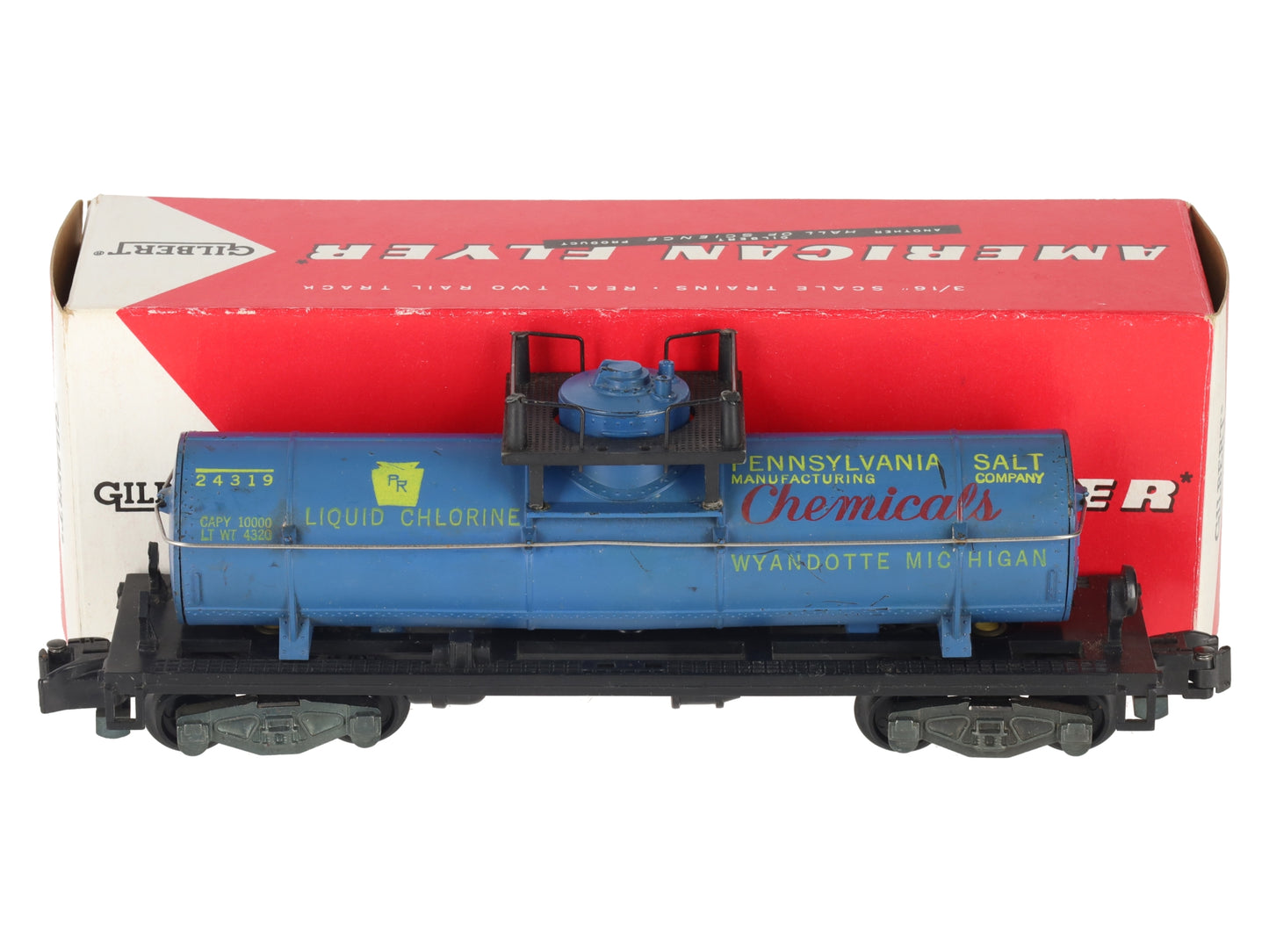 American Flyer 24319 Vintage S Penn Salt Tank Car - RARE VG