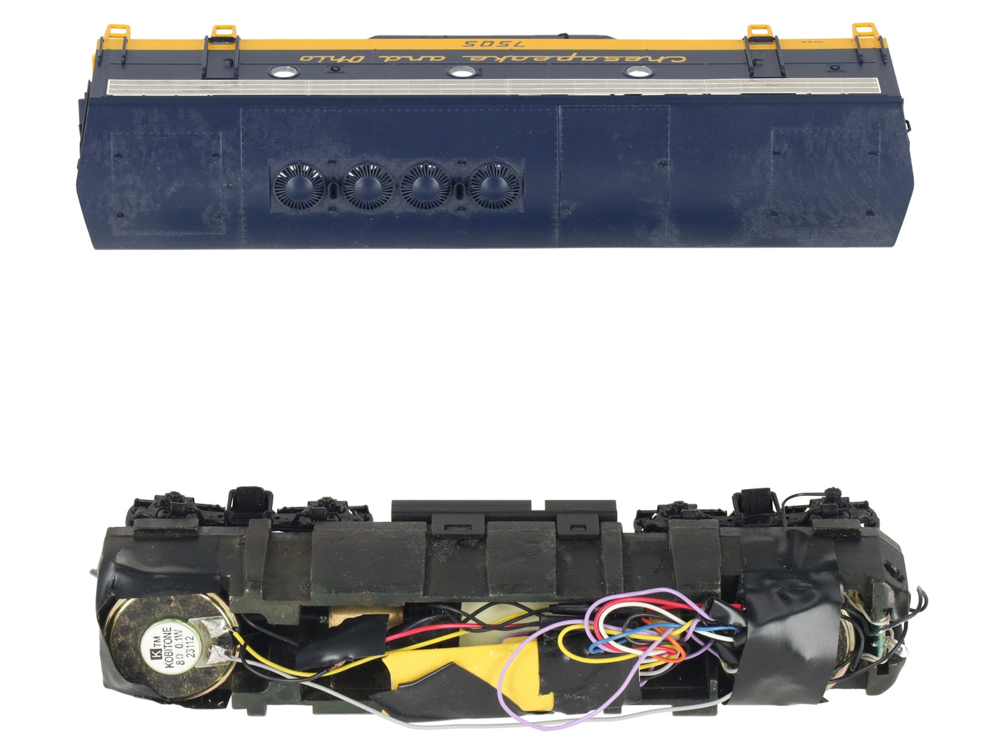 InterMountain 49519WD-01 HO Scale C&O EMD F-7B Diesel B Unit #7505 w DCC & Sound EX/Box