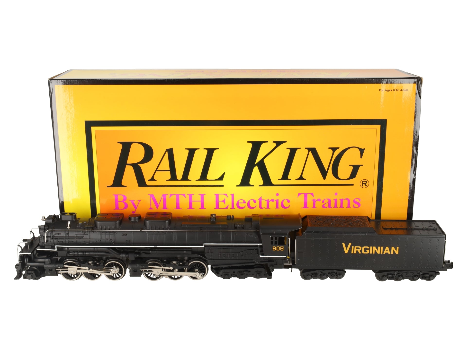 MTH 30-1220-1 O Gauge Virginian 2-6-6-6 Steam Locomotive w/PS2 #905 EX/Box