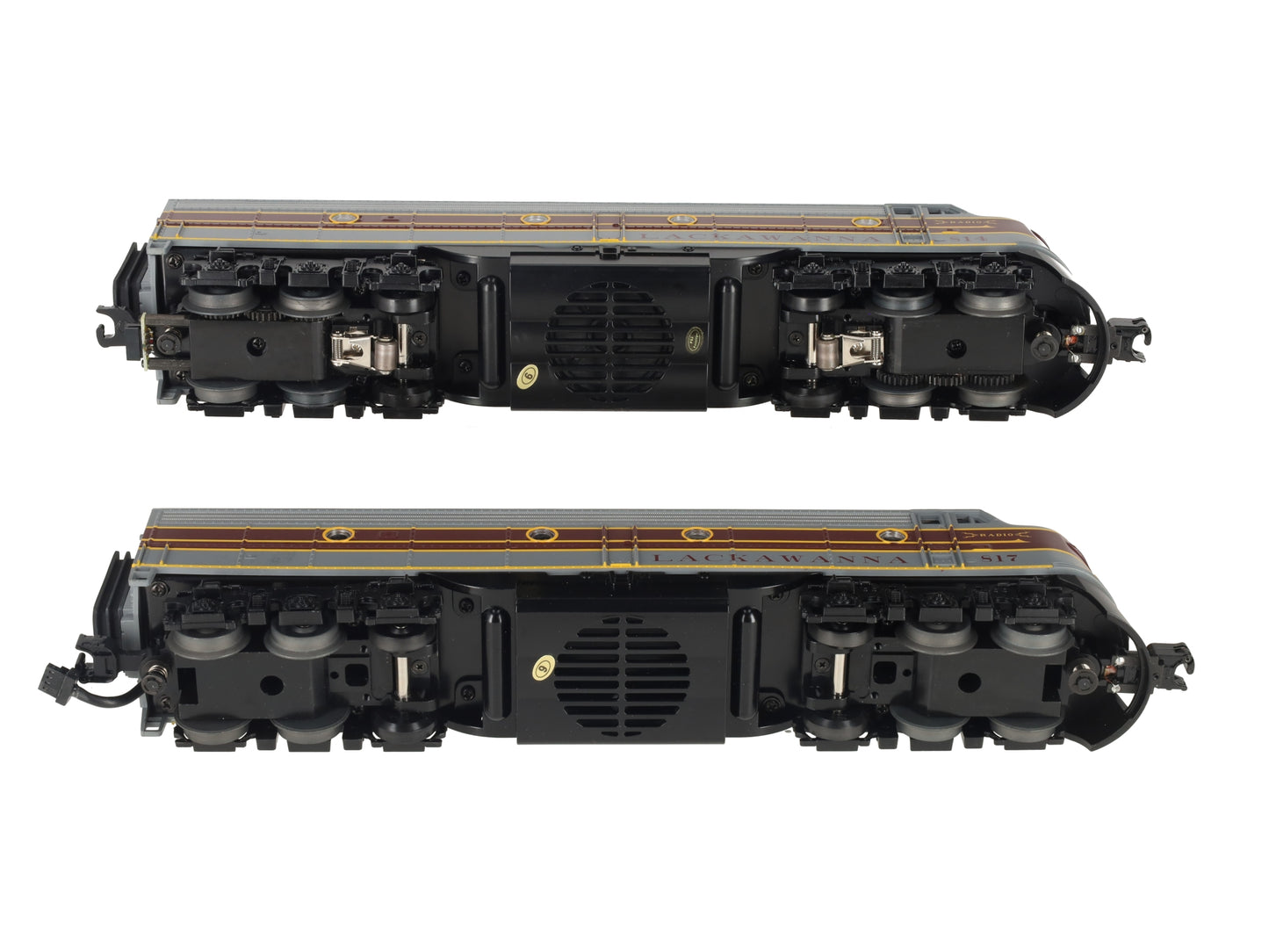 MTH 30-2450-1 O Gauge Lackawanna E-8 AA Diesel Engine Set w/PS 2.0 #814/817 LN/Box