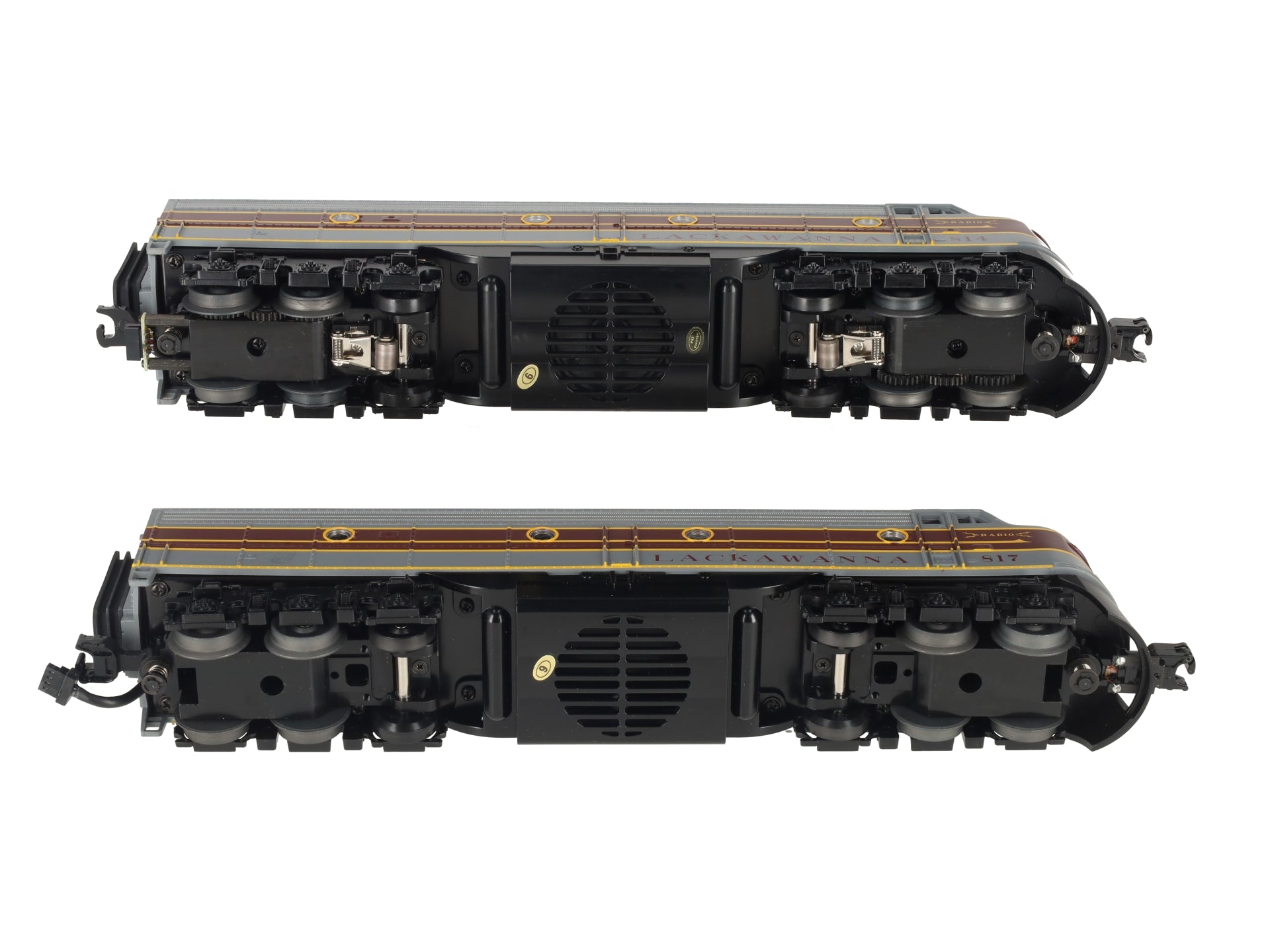 MTH 30-2450-1 O Gauge Lackawanna E-8 AA Diesel Engine Set w/PS 2.0 #814/817 LN/Box