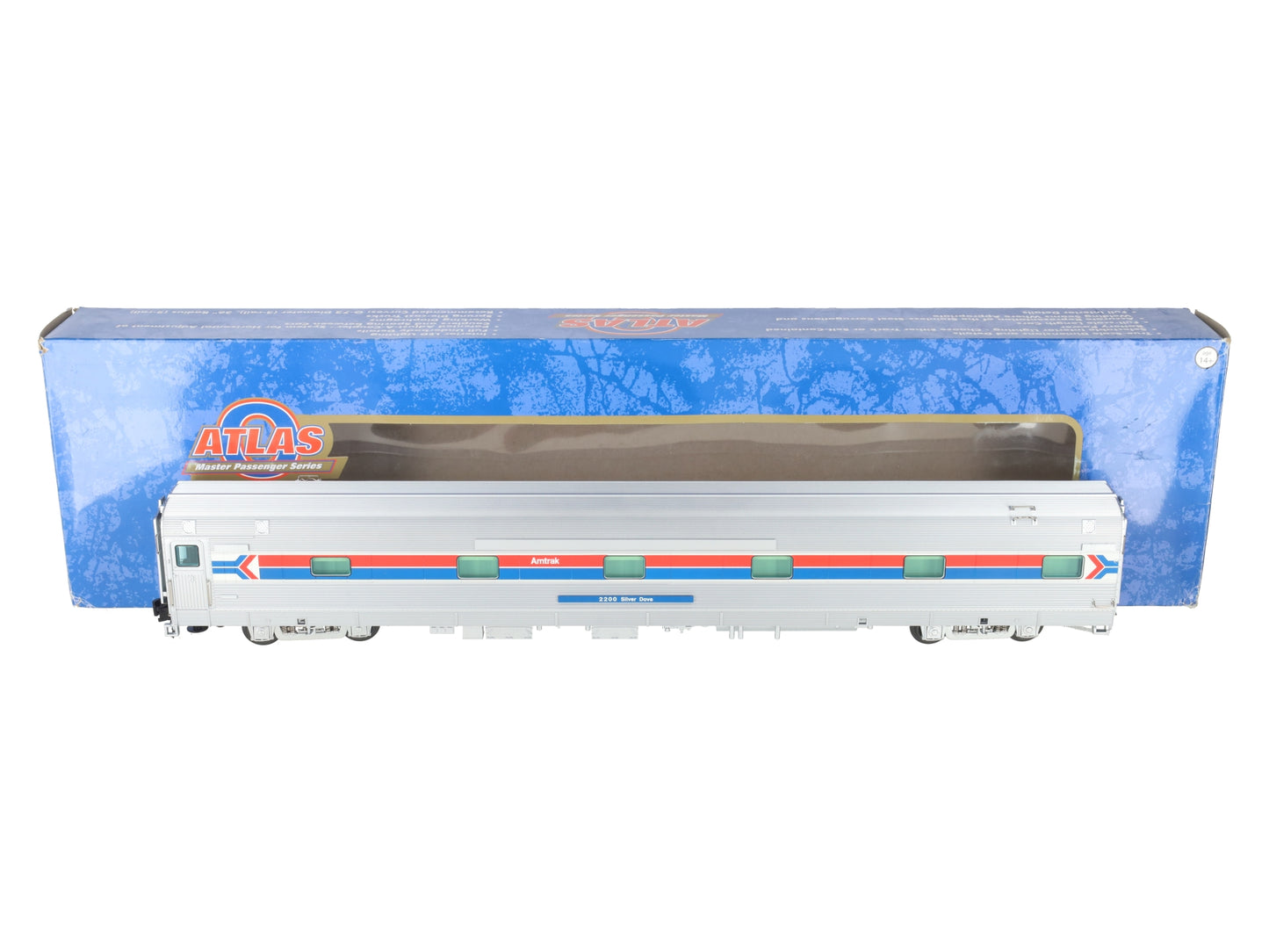 Atlas 3001199-1 O Gauge Amtrak "Silver Dove" Sleeper Car #2200 EX/Box