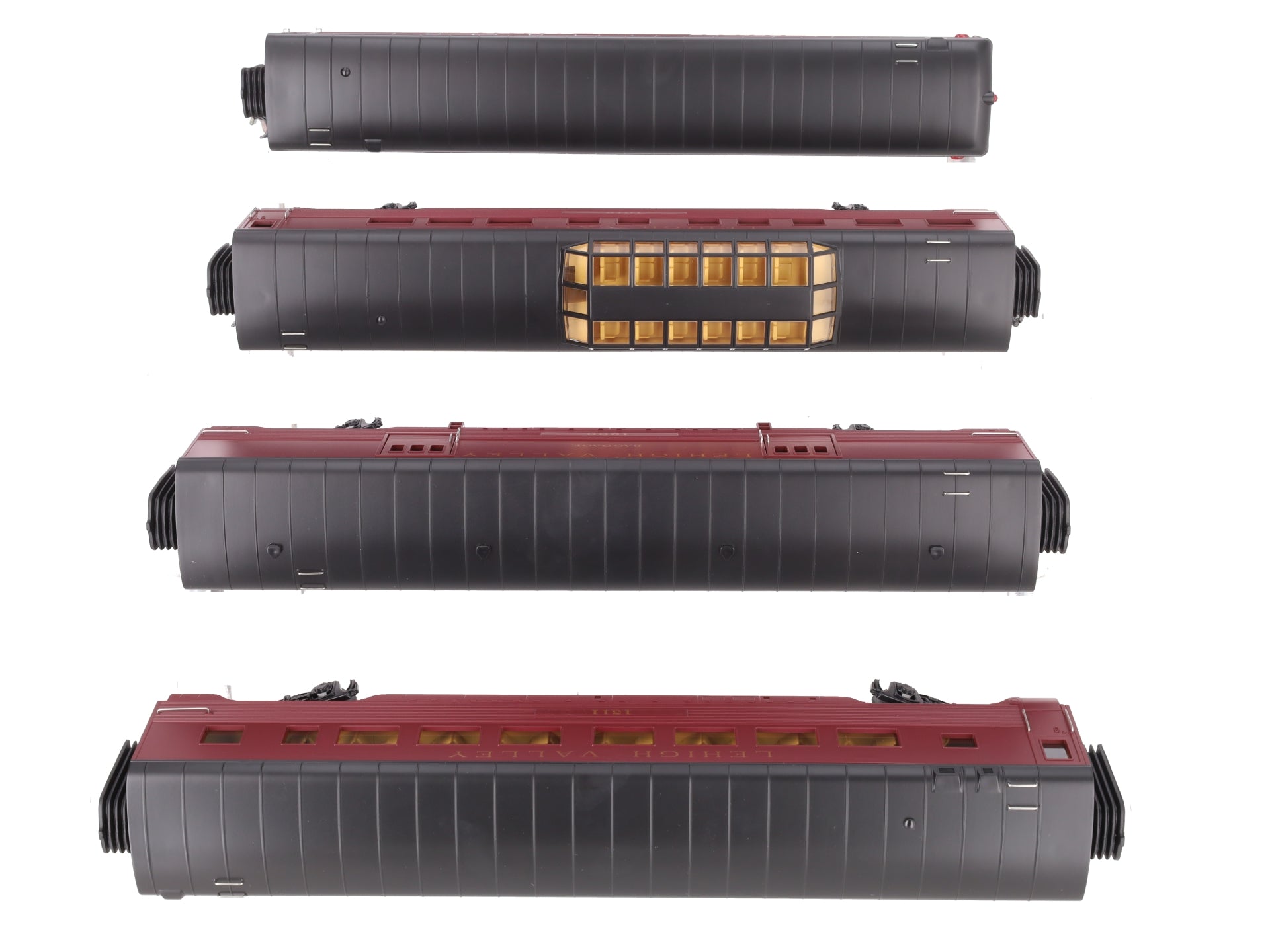 MTH 30-6711 O Lehigh Valley 60' Streamlined ABS Passenger Set (Set of 4) LN/Box