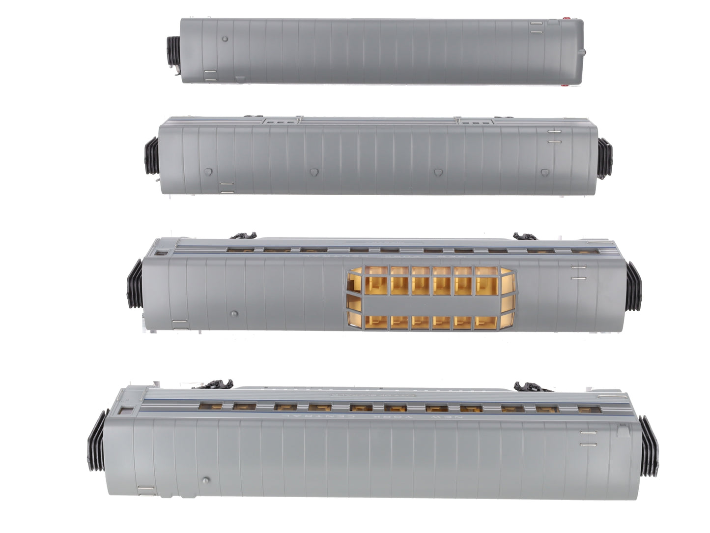 MTH 30-6782 O New York Central 60' Streamlined ABS Passenger Car Set (Set of 4) LN/Box