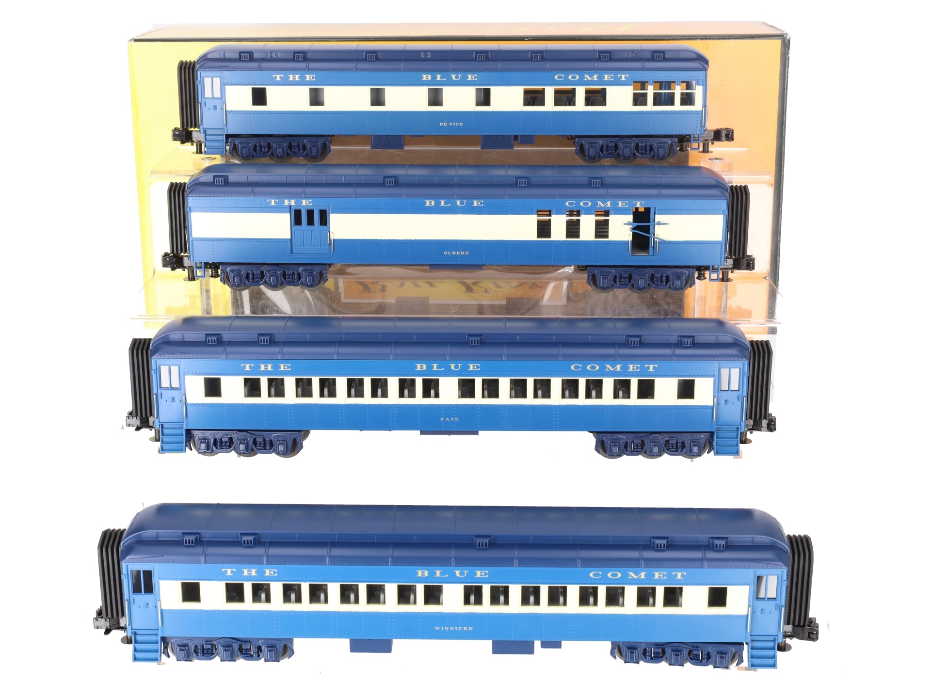 MTH 30-69109 O Jersey Central 60' Madison Passenger Car Set (Set of 4)