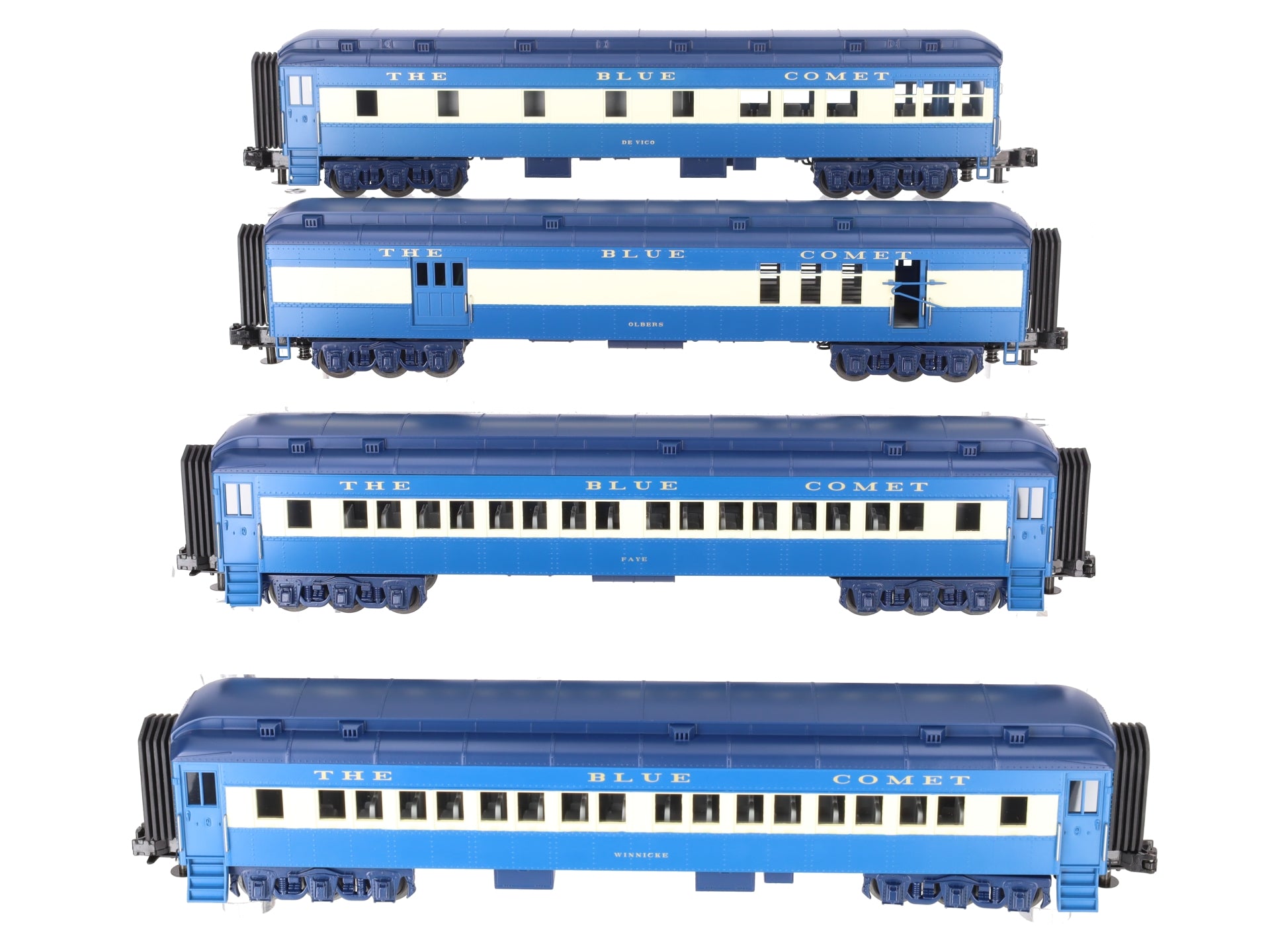 MTH 30-69109 O Jersey Central 60' Madison Passenger Car Set (Set of 4)