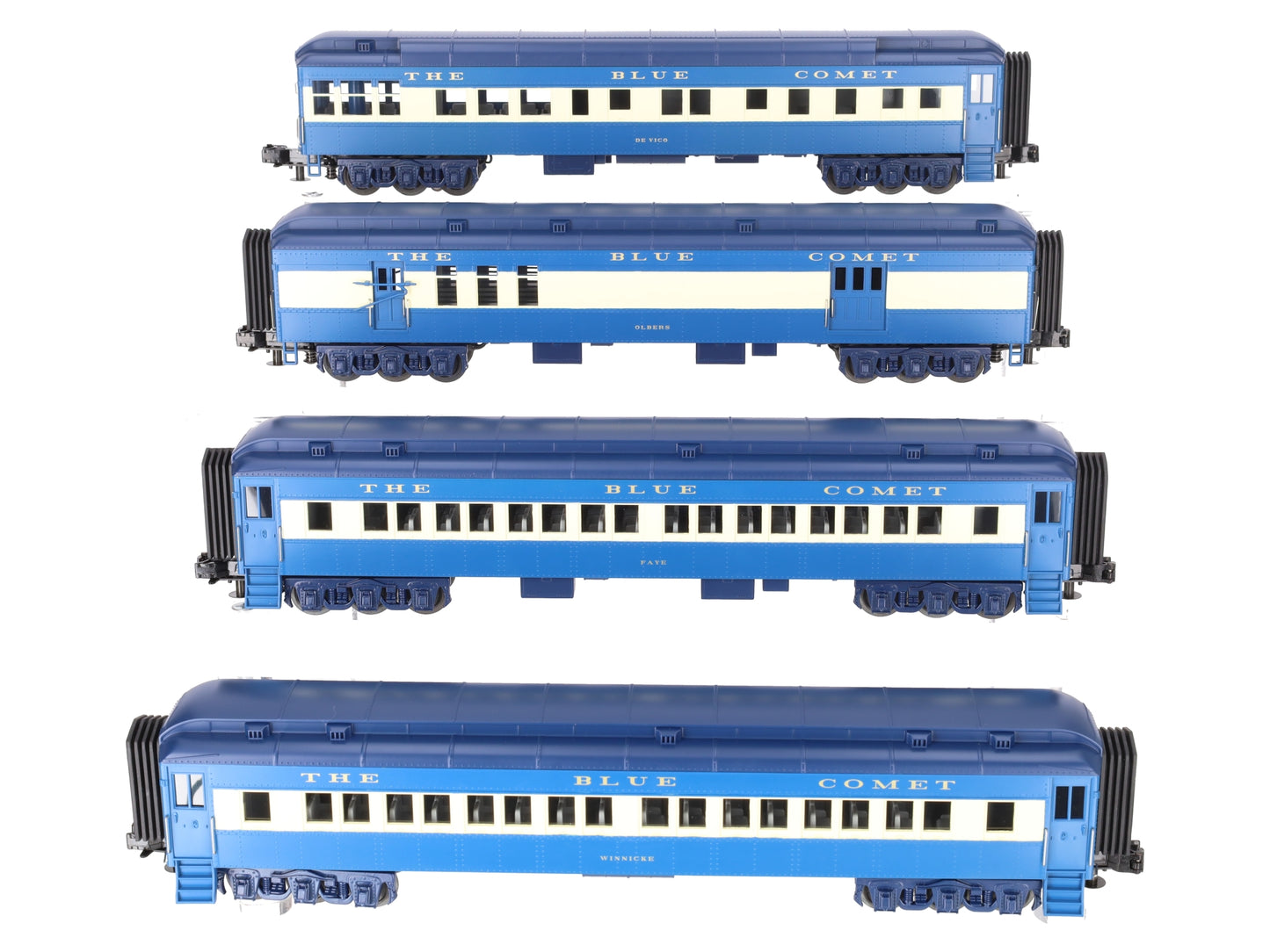 MTH 30-69109 O Jersey Central 60' Madison Passenger Car Set (Set of 4)
