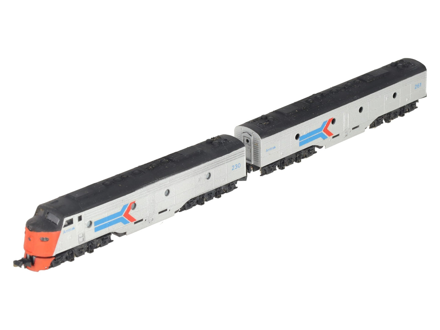 Con-Cor  N Scale Custom Amtrak AB EMD E-8 Diesel Locomotive Set VG/Box