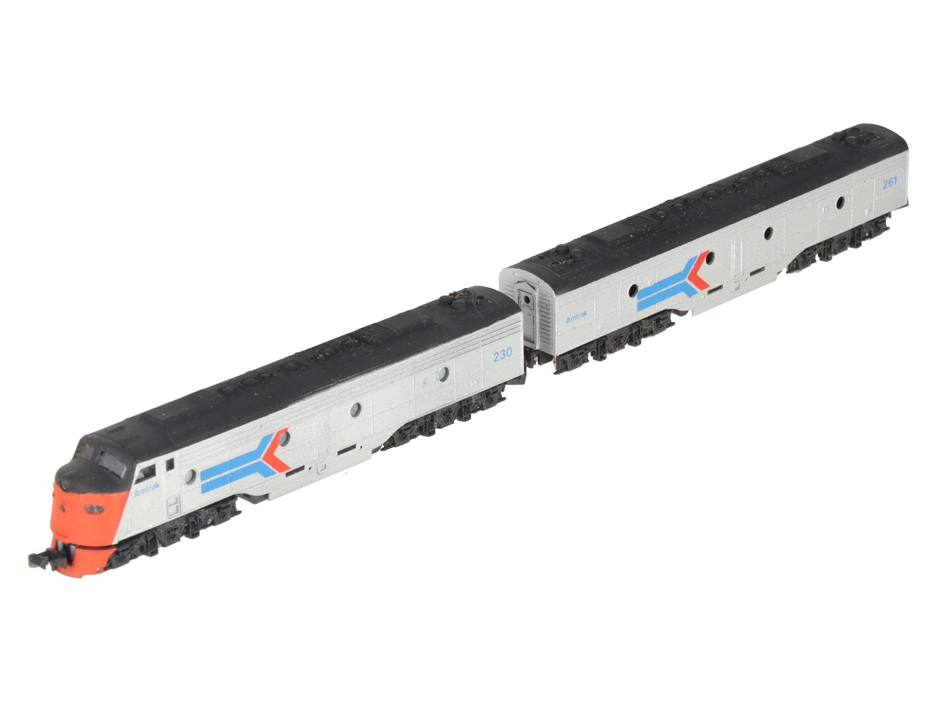 Con-Cor  N Scale Custom Amtrak AB EMD E-8 Diesel Locomotive Set VG/Box