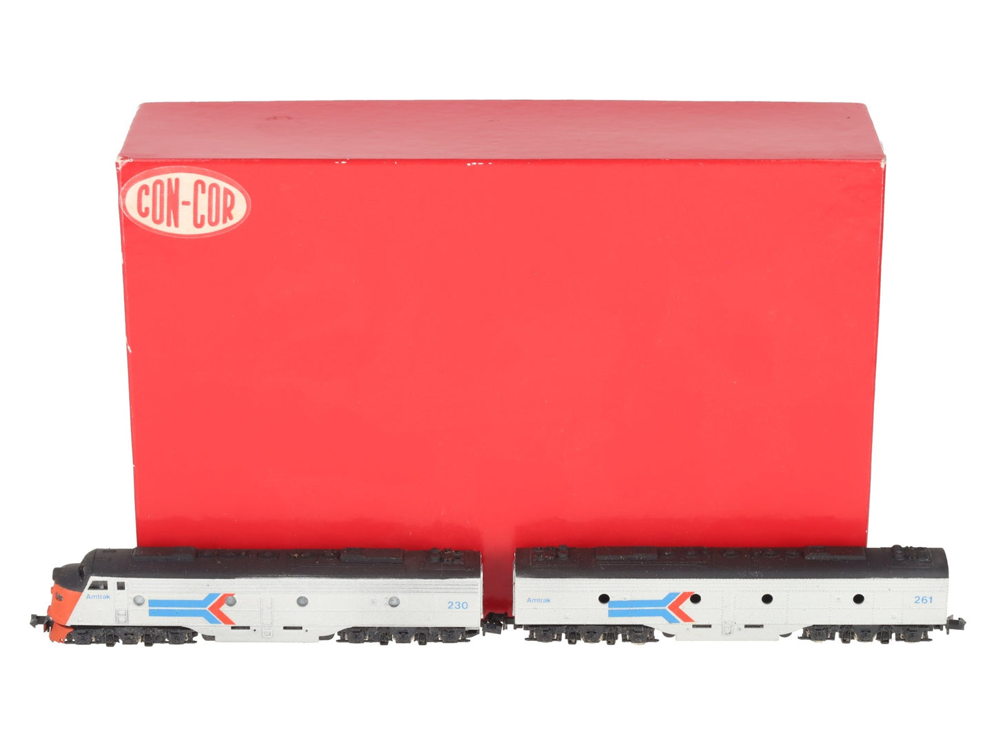 Con-Cor  N Scale Custom Amtrak AB EMD E-8 Diesel Locomotive Set VG/Box