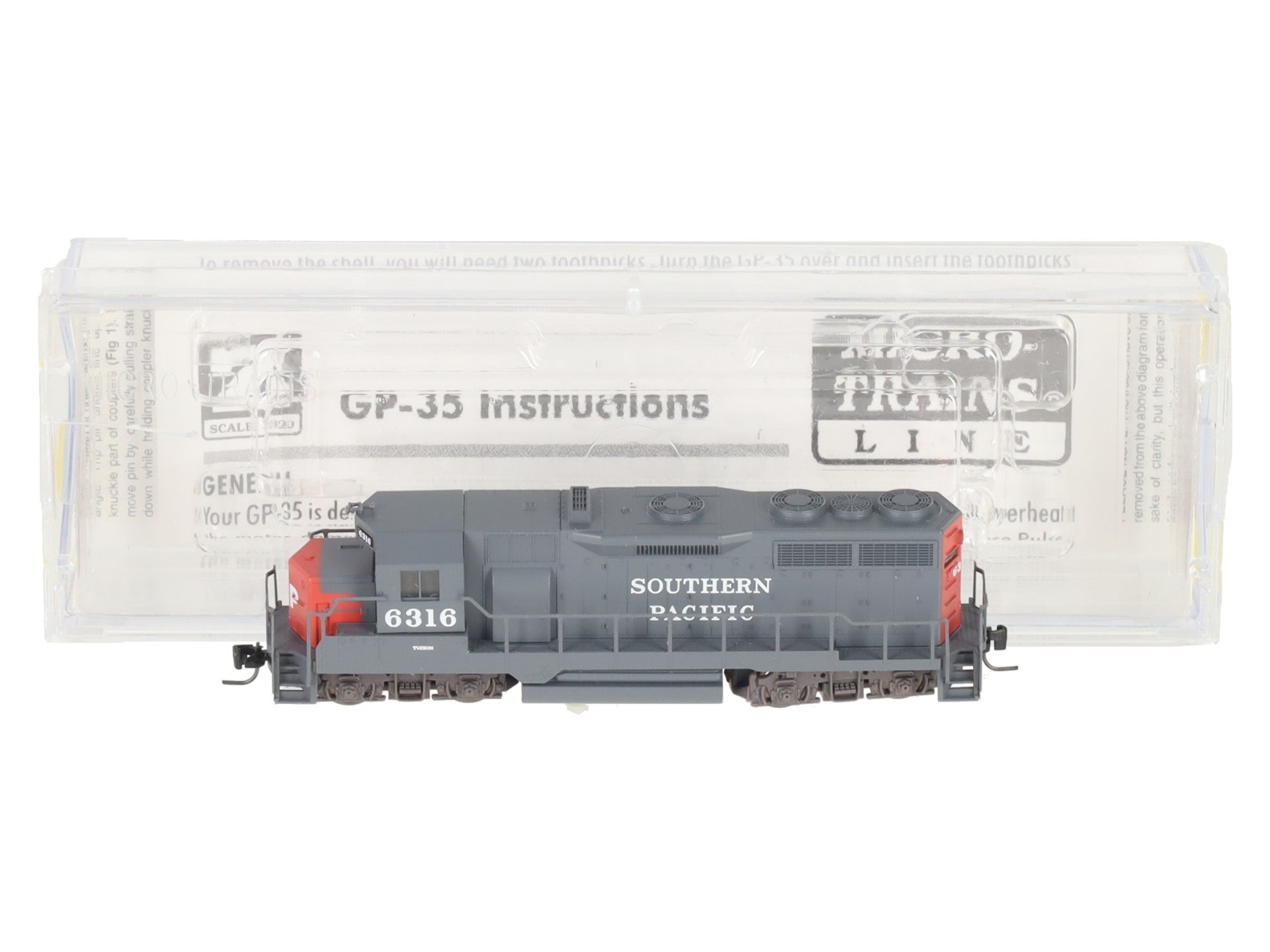 Micro-Trains 98101091 Z Southern Pacific GP35 Powered Diesel Locomotive #6316 EX/Box