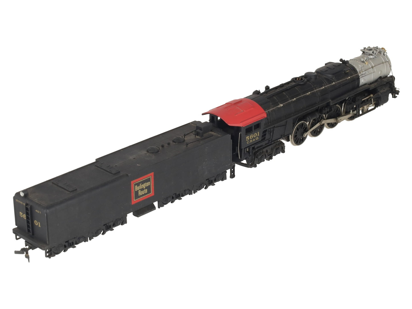 Bachmann 664 HO Burlington Northern 4-8-4 Locomotive w/Realistic Smoke #5601 VG