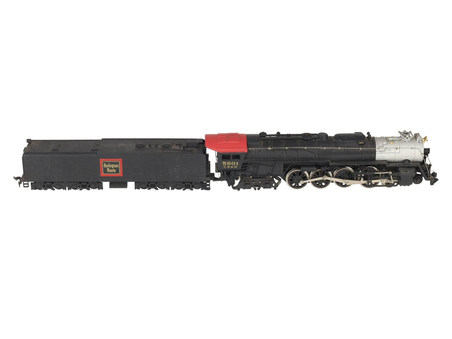 Bachmann 664 HO Burlington Northern 4-8-4 Locomotive w/Realistic Smoke #5601 VG