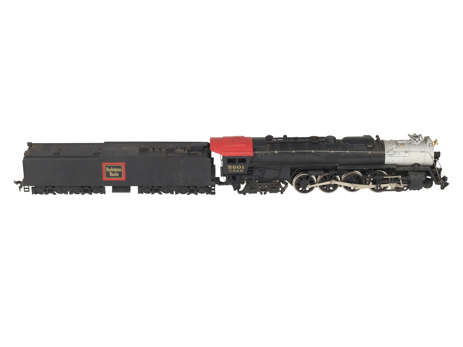 Bachmann 664 HO Burlington Northern 4-8-4 Locomotive w/Realistic Smoke #5601 VG