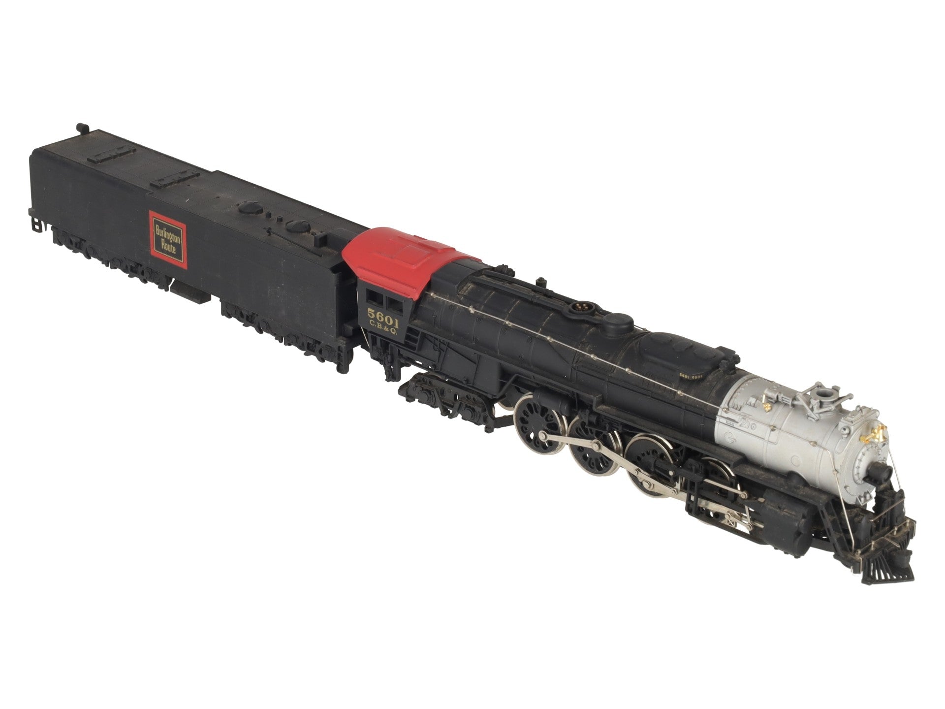 Bachmann 664 HO Burlington Northern 4-8-4 Locomotive w/Realistic Smoke #5601 VG