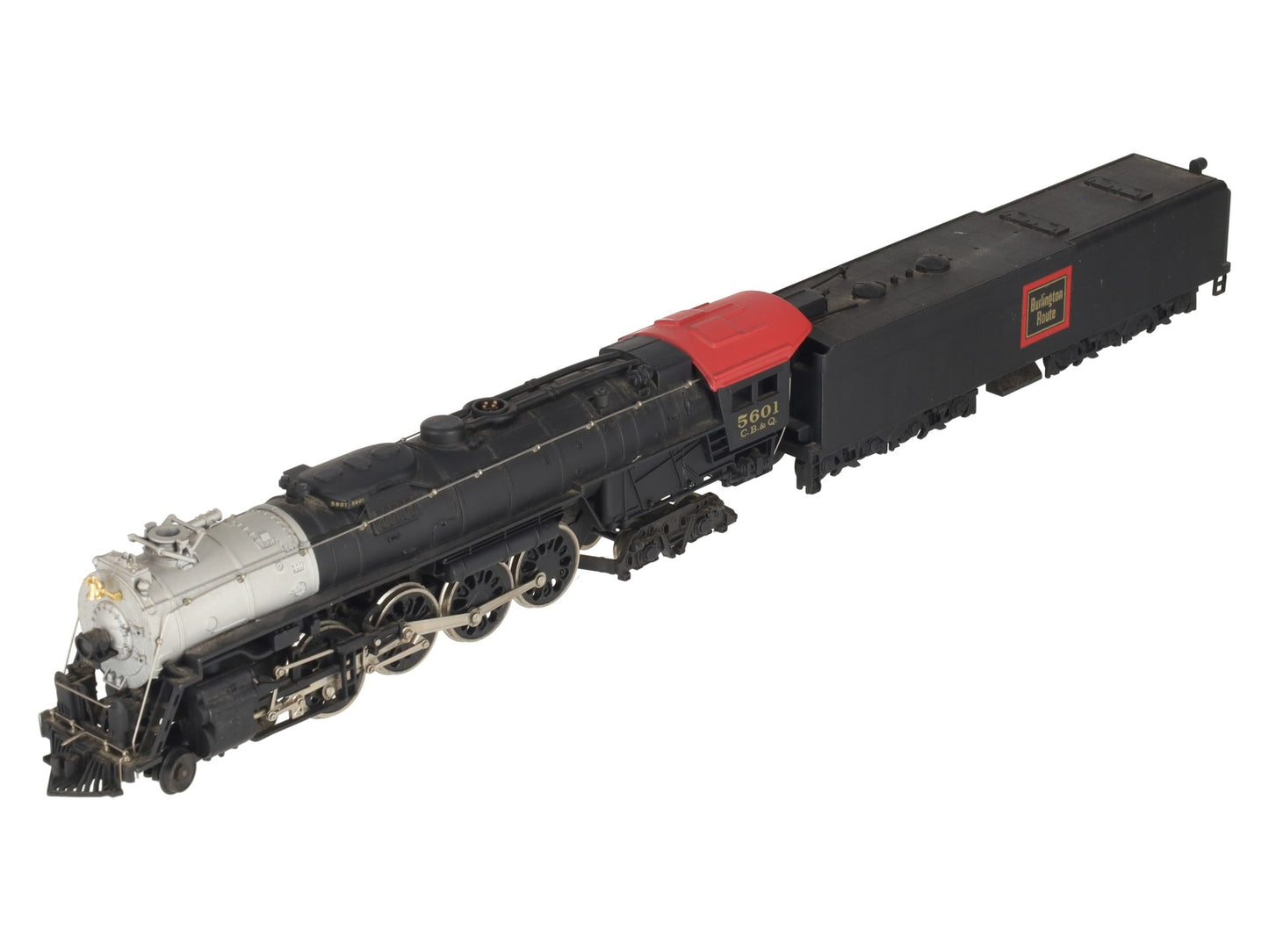 Bachmann 664 HO Burlington Northern 4-8-4 Locomotive w/Realistic Smoke #5601 VG