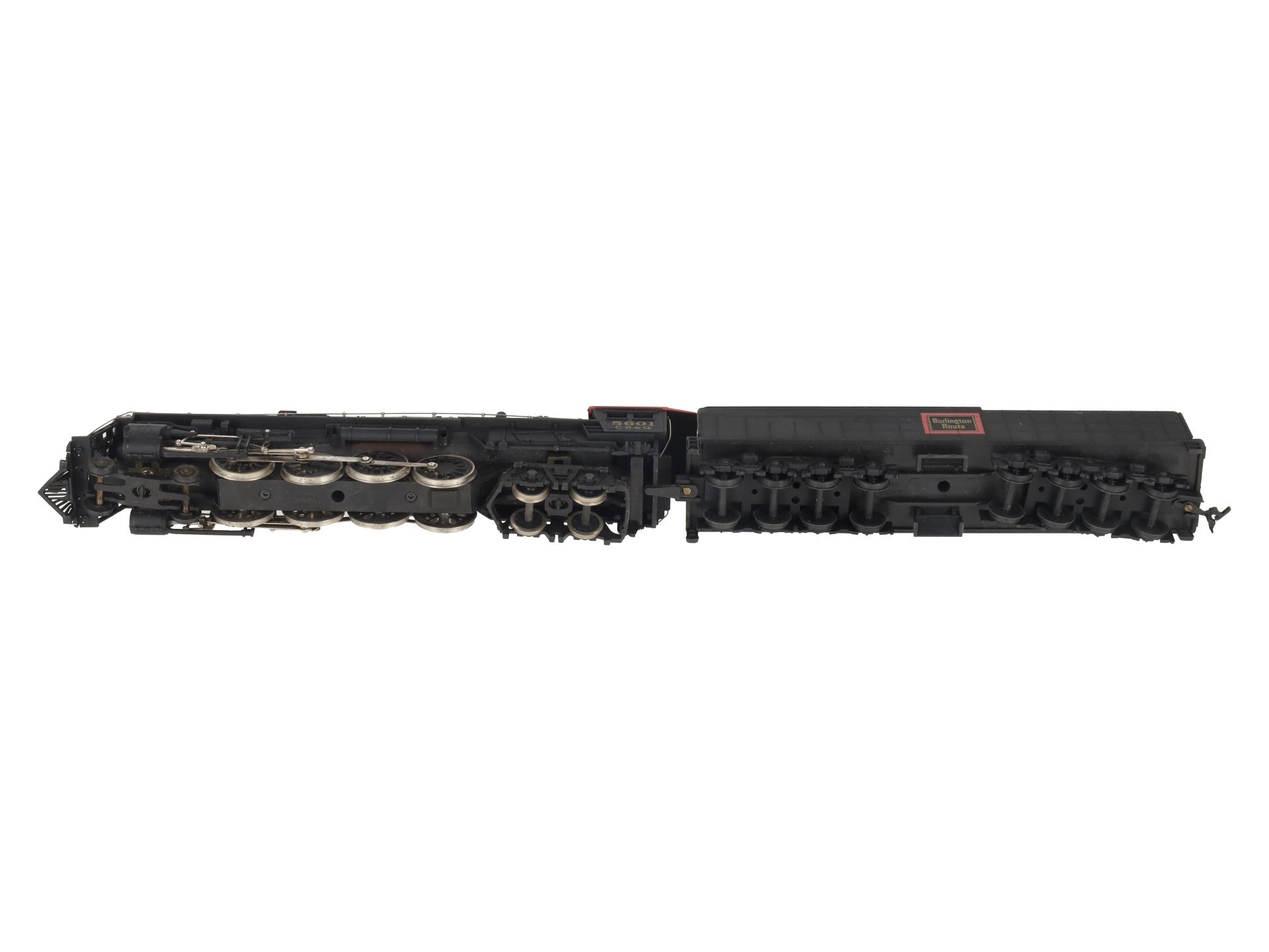 Bachmann 664 HO Burlington Northern 4-8-4 Locomotive w/Realistic Smoke #5601 VG