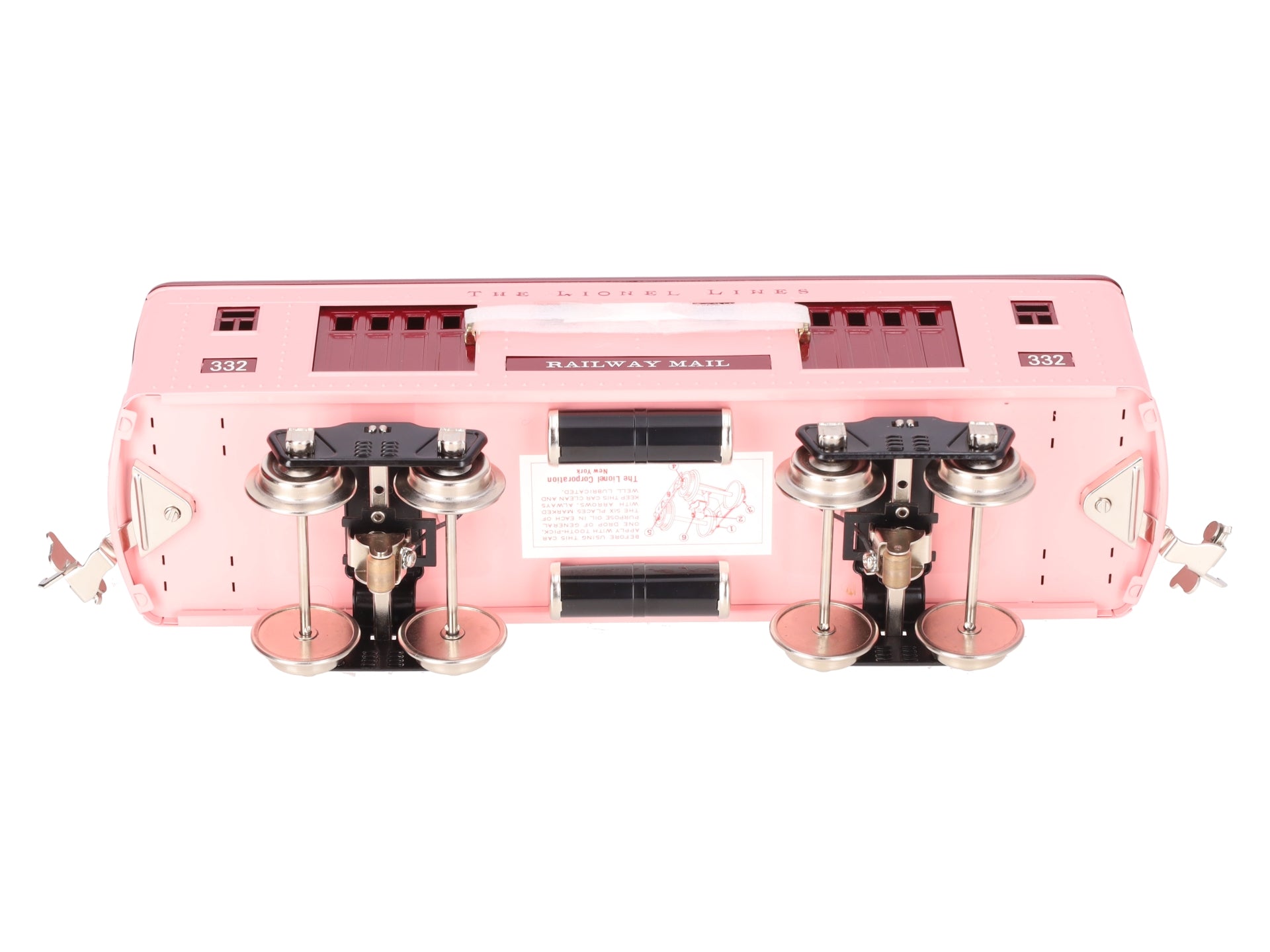 MTH 11-40026 Standard Gauge Girl's Pink #332 Baggage Car LN/Box