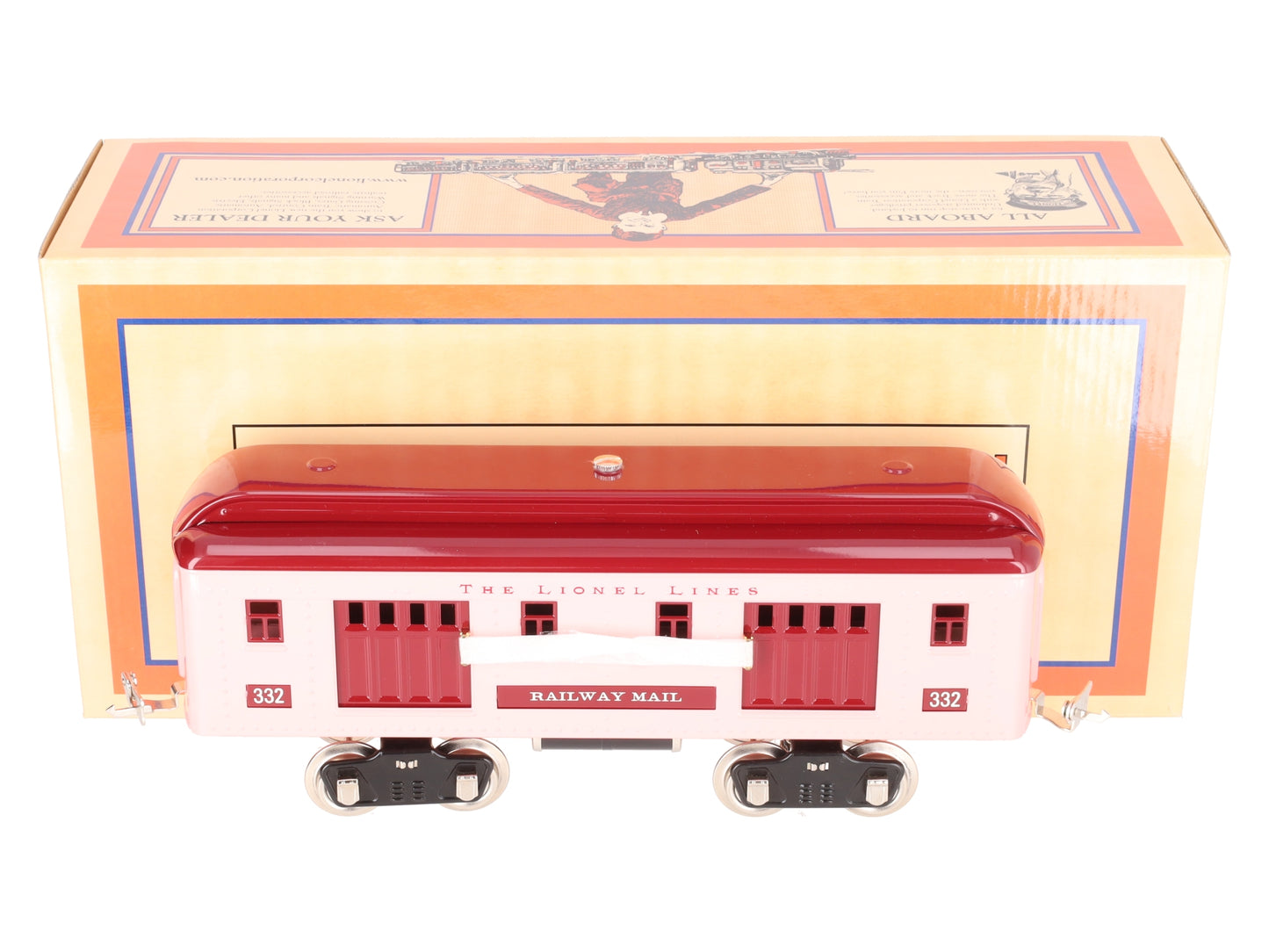 MTH 11-40026 Standard Gauge Girl's Pink #332 Baggage Car LN/Box