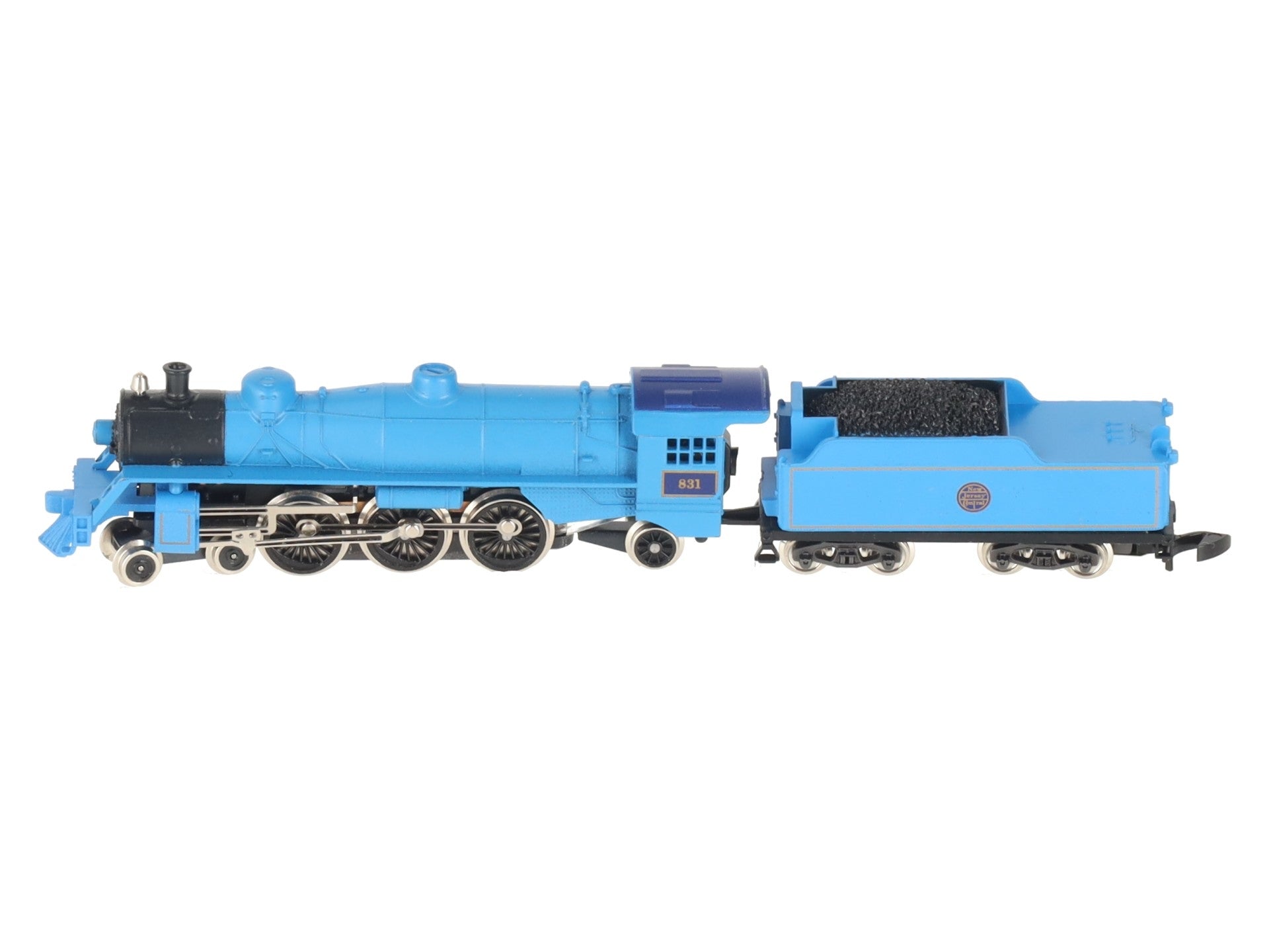 Marklin 8810 Z Scale Jersey Central 4-6-2 Blue Comet Steam Locomotive #831 EX