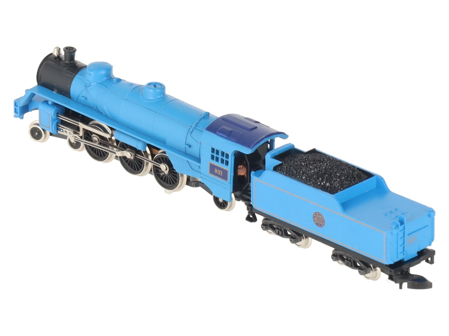 Marklin 8810 Z Scale Jersey Central 4-6-2 Blue Comet Steam Locomotive #831 EX