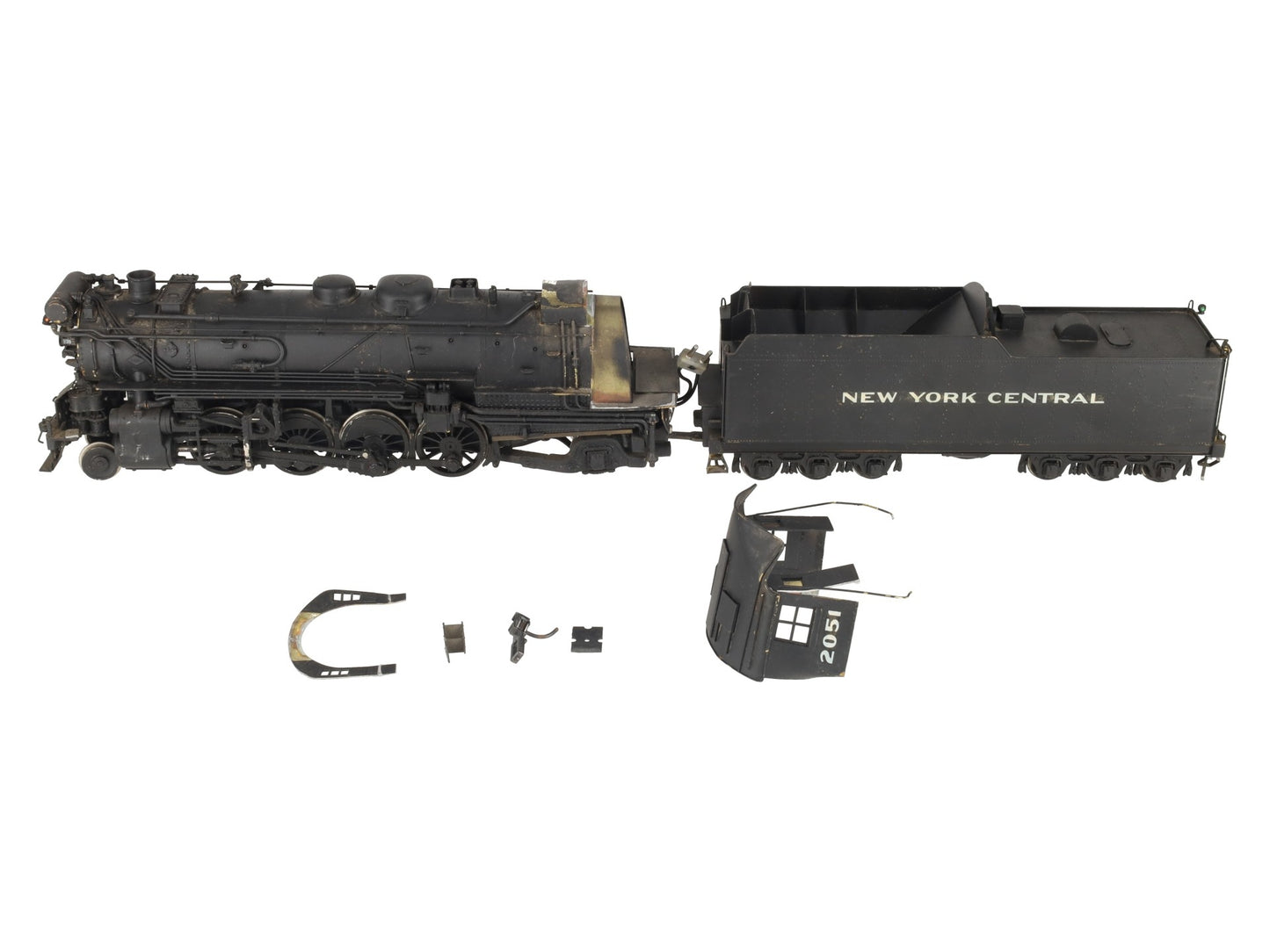 KTM O 2-Rail Brass New York Central 2-8-2 H-10B Steam Engine & Tender- Painted