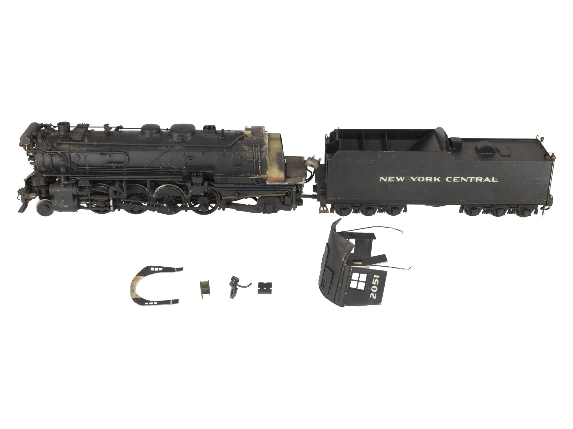 KTM O 2-Rail Brass New York Central 2-8-2 H-10B Steam Engine & Tender- Painted