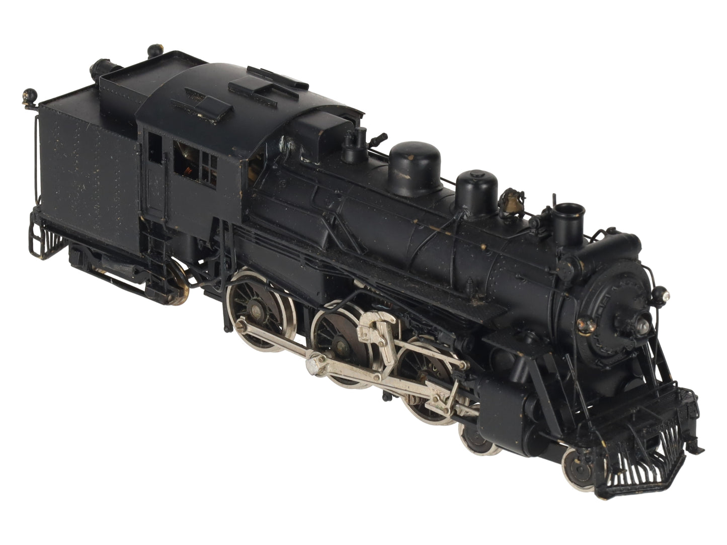 Models West HO Scale BRASS Central Of New Jersey 4-6-4T Loco w/ Tender- Painted
