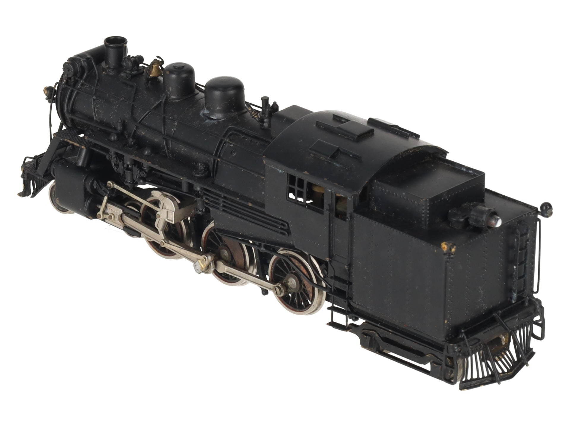 Models West HO Scale BRASS Central Of New Jersey 4-6-4T Loco w/ Tender- Painted