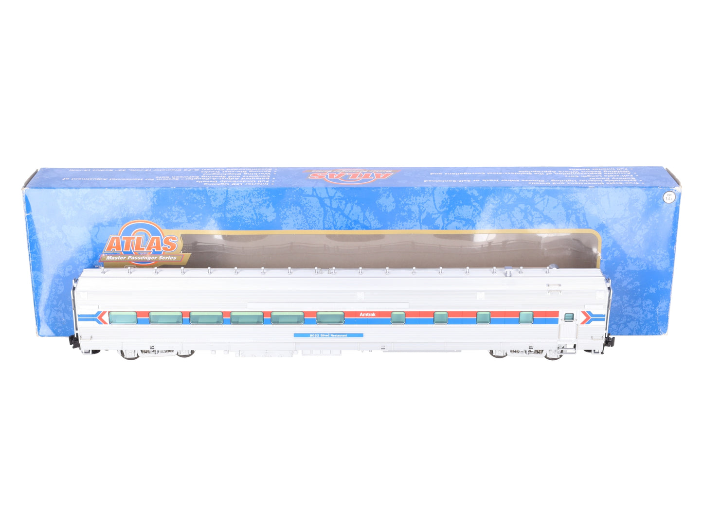 Atlas 3001194-2 O Gauge Amtrak Zephyr "Silver Restaurant" Dining Car EX/Box