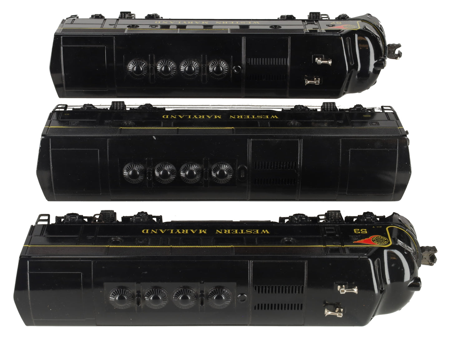 Lionel 2333 Custom Painted Vintage Western Maryland ALCO F3 ABA: #53/57