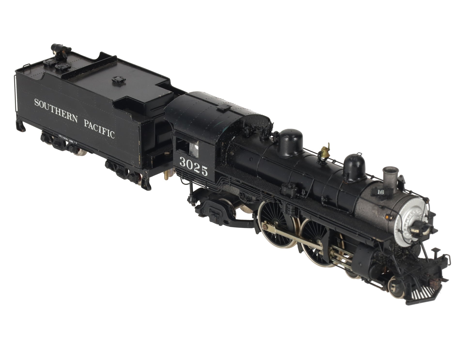 Pacific Fast Mail HO BRASS SP A3 4-4-2 Steam Locomotive & Tender -Painted/Box
