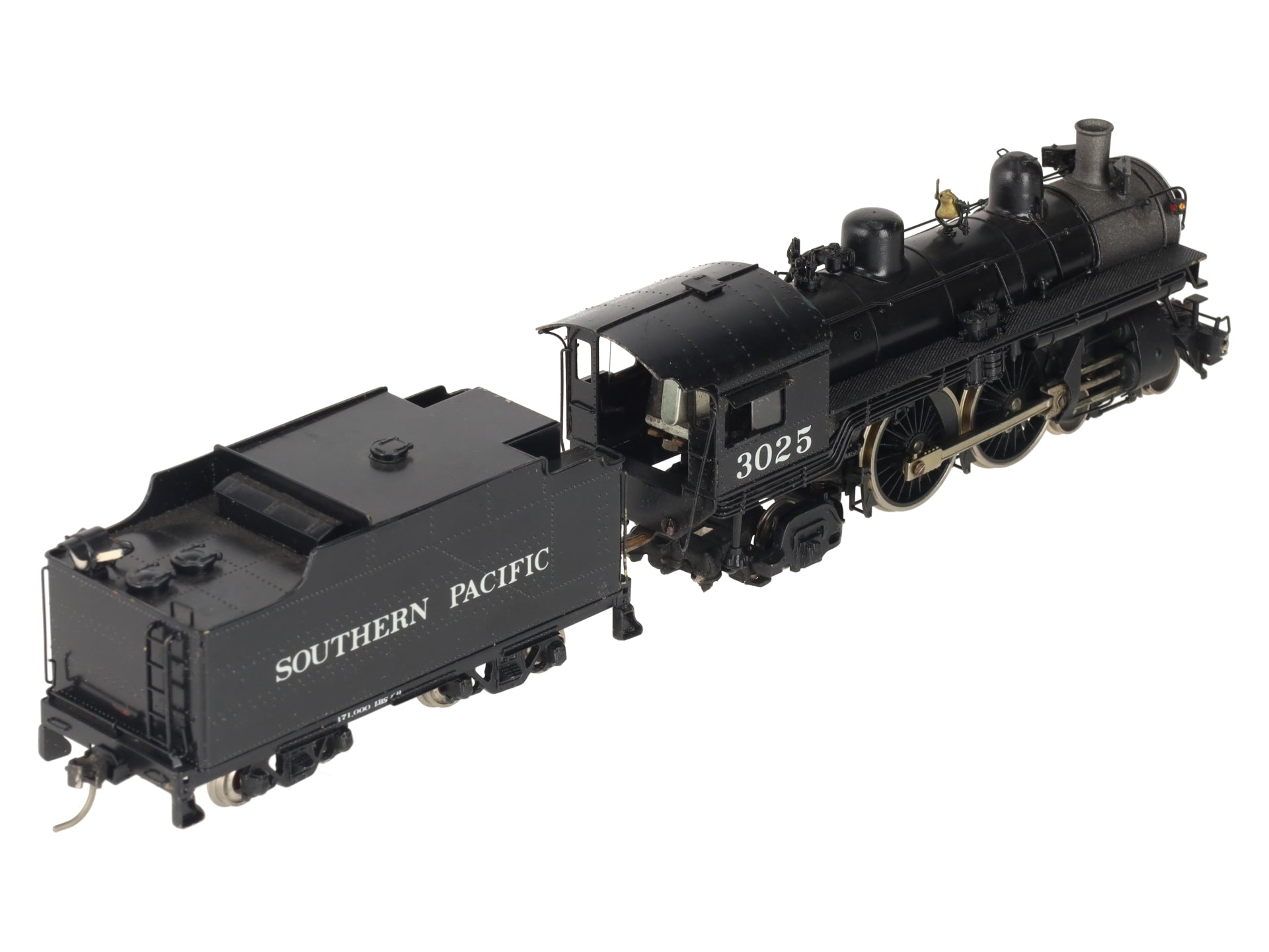 Pacific Fast Mail HO BRASS SP A3 4-4-2 Steam Locomotive & Tender -Painted/Box