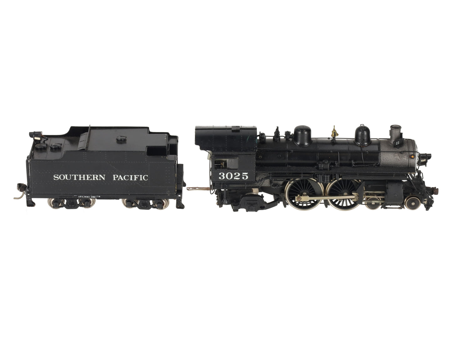Pacific Fast Mail HO BRASS SP A3 4-4-2 Steam Locomotive & Tender -Painted/Box