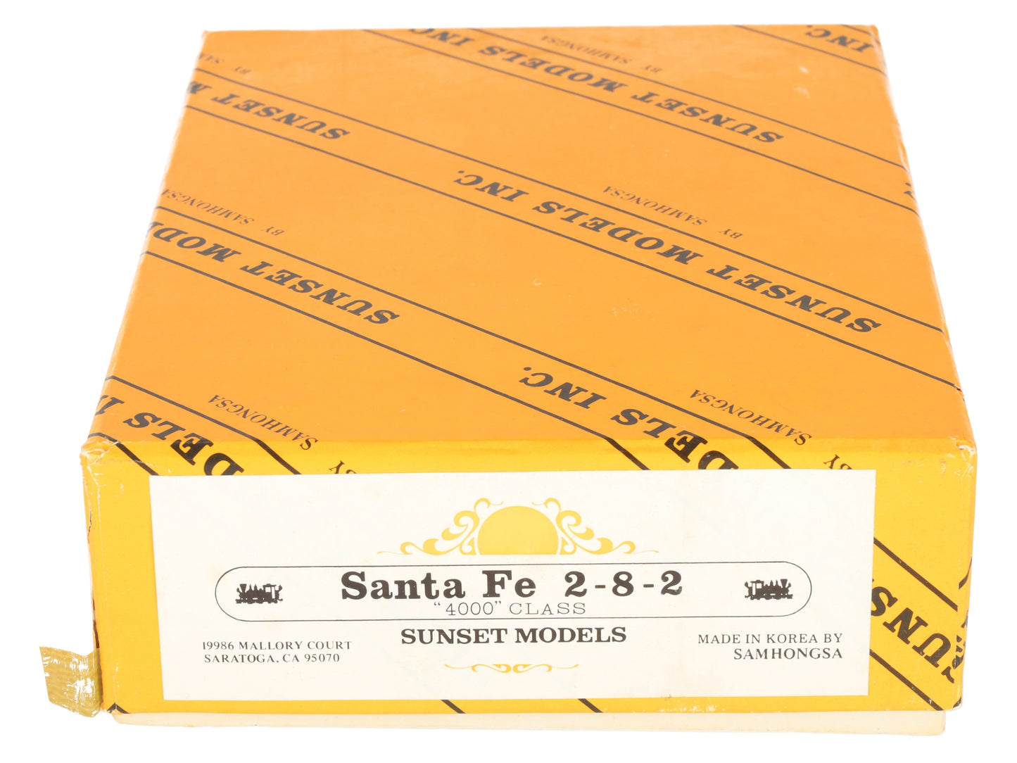 Sunset Models HO BRASS Santa Fe 2-8-2 "4000" Class Steam Locomotive VG/Box