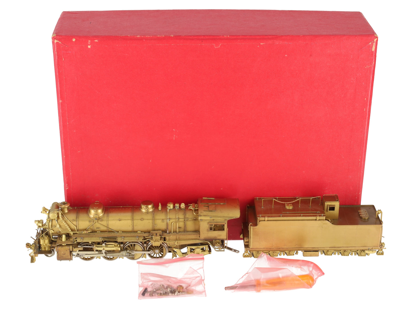 Key Imports HO BRASS T&P 2-8-2 Mikado Steam Loco & Tender #800 VG/Box