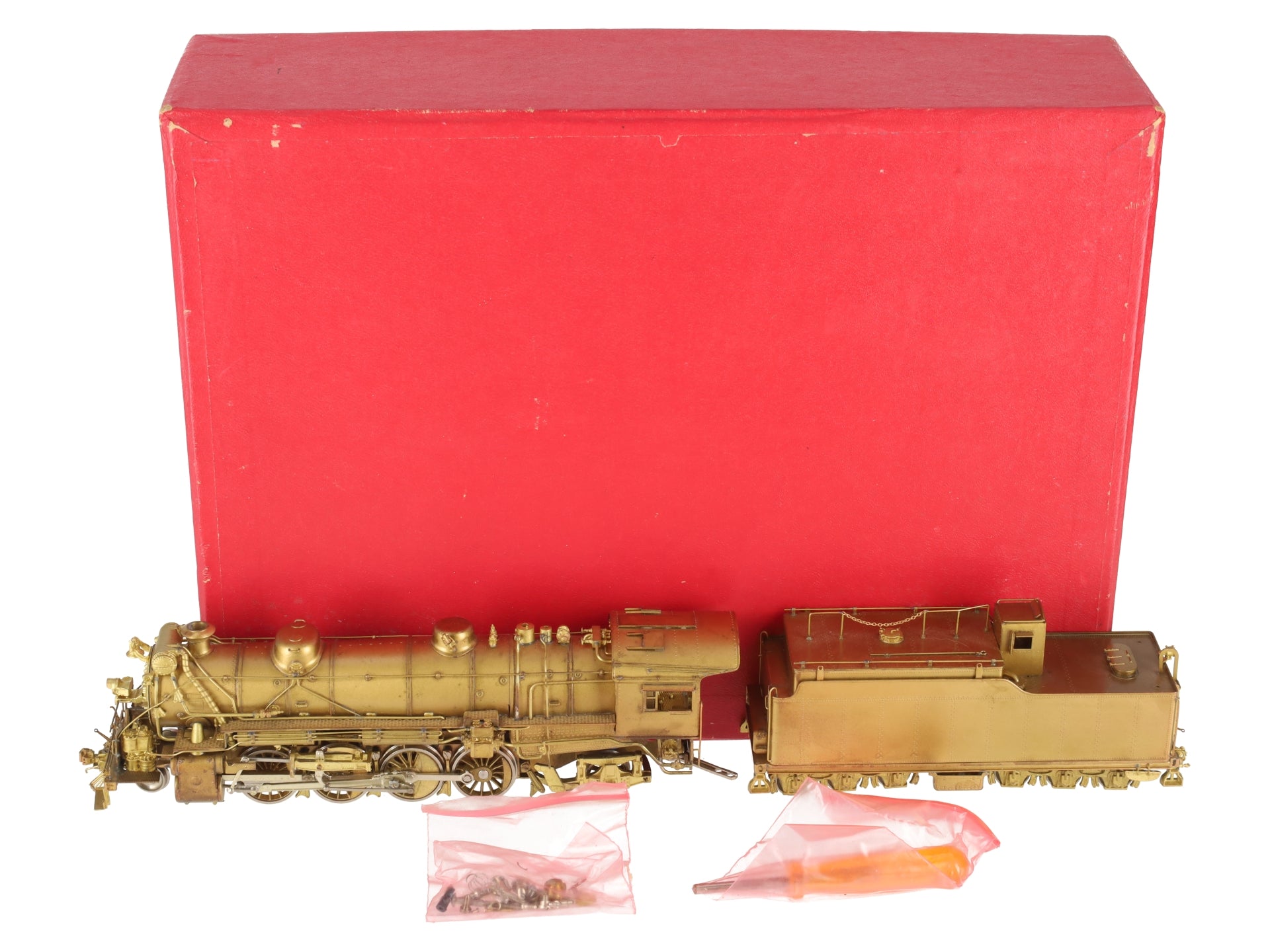 Key Imports HO BRASS T&P 2-8-2 Mikado Steam Loco & Tender #800 VG/Box
